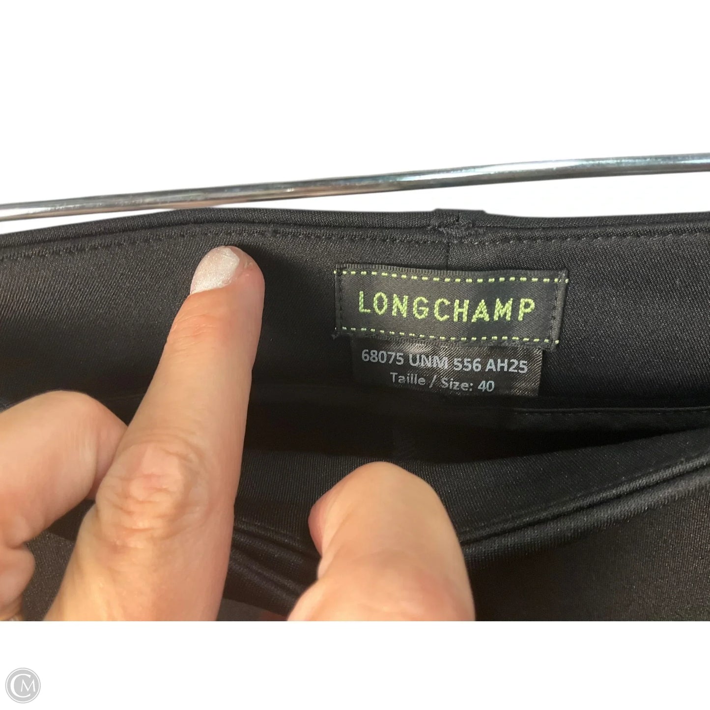 Pants Designer By Longchamp In Black, Size: 6