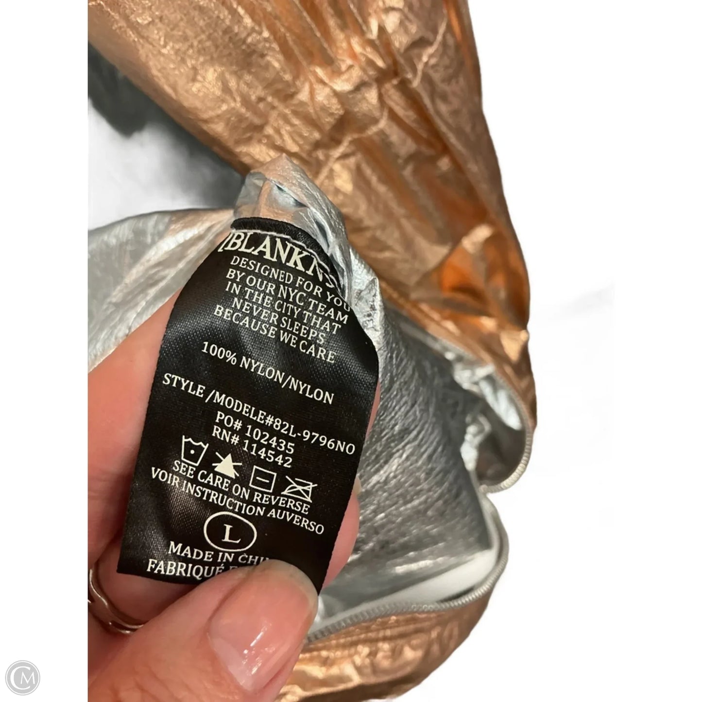 Jacket Other By Blanknyc In Silver, Size: Xl