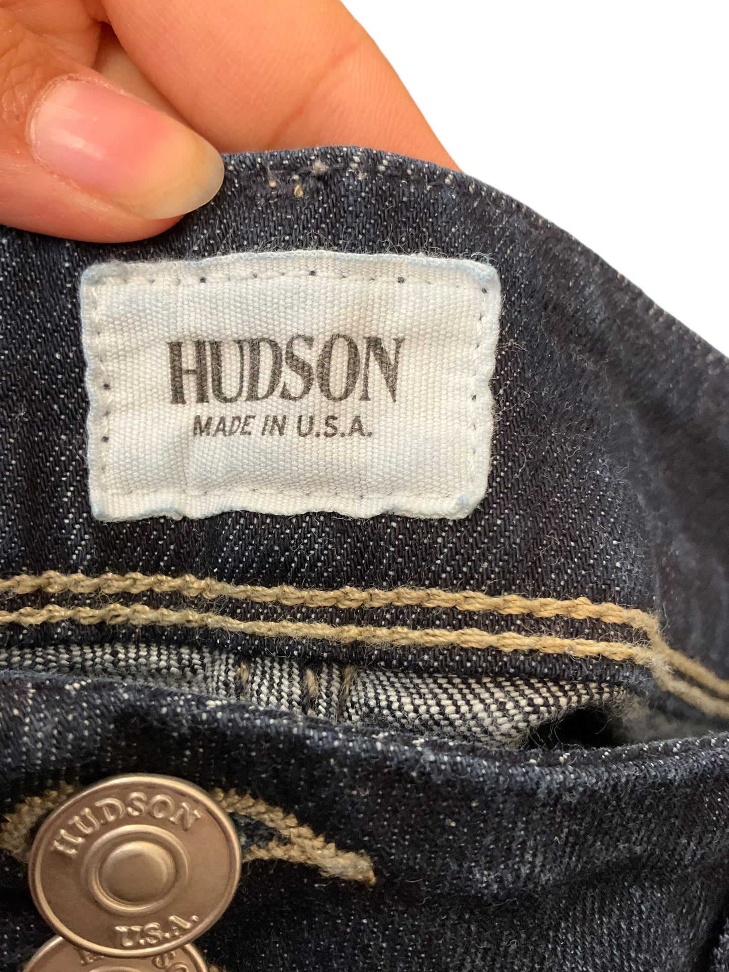 Jeans Designer By Hudson In Denim Blue, Size: 6