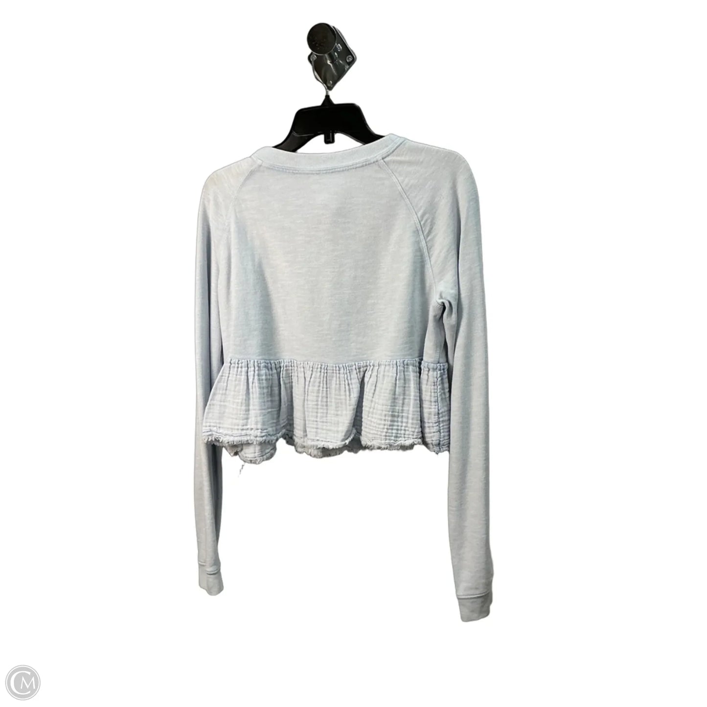 Top Long Sleeve Basic By Free People In Blue, Size: M