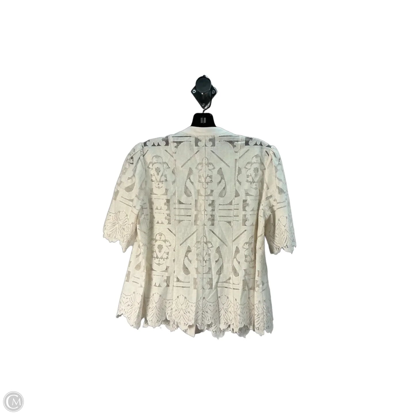 Top Short Sleeve Basic By Floreat In Tan, Size: S