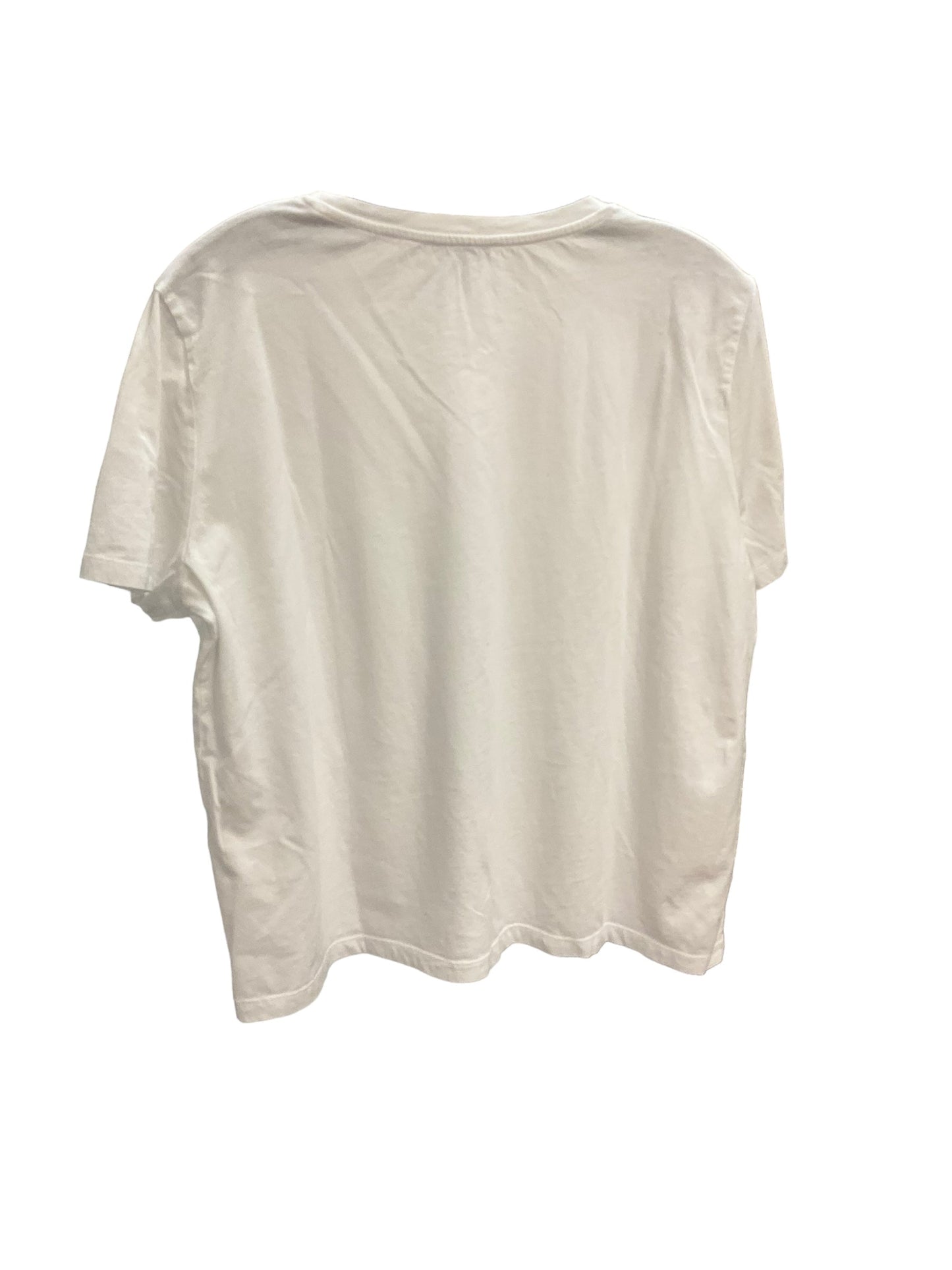 Top Short Sleeve By Zara In White, Size: L