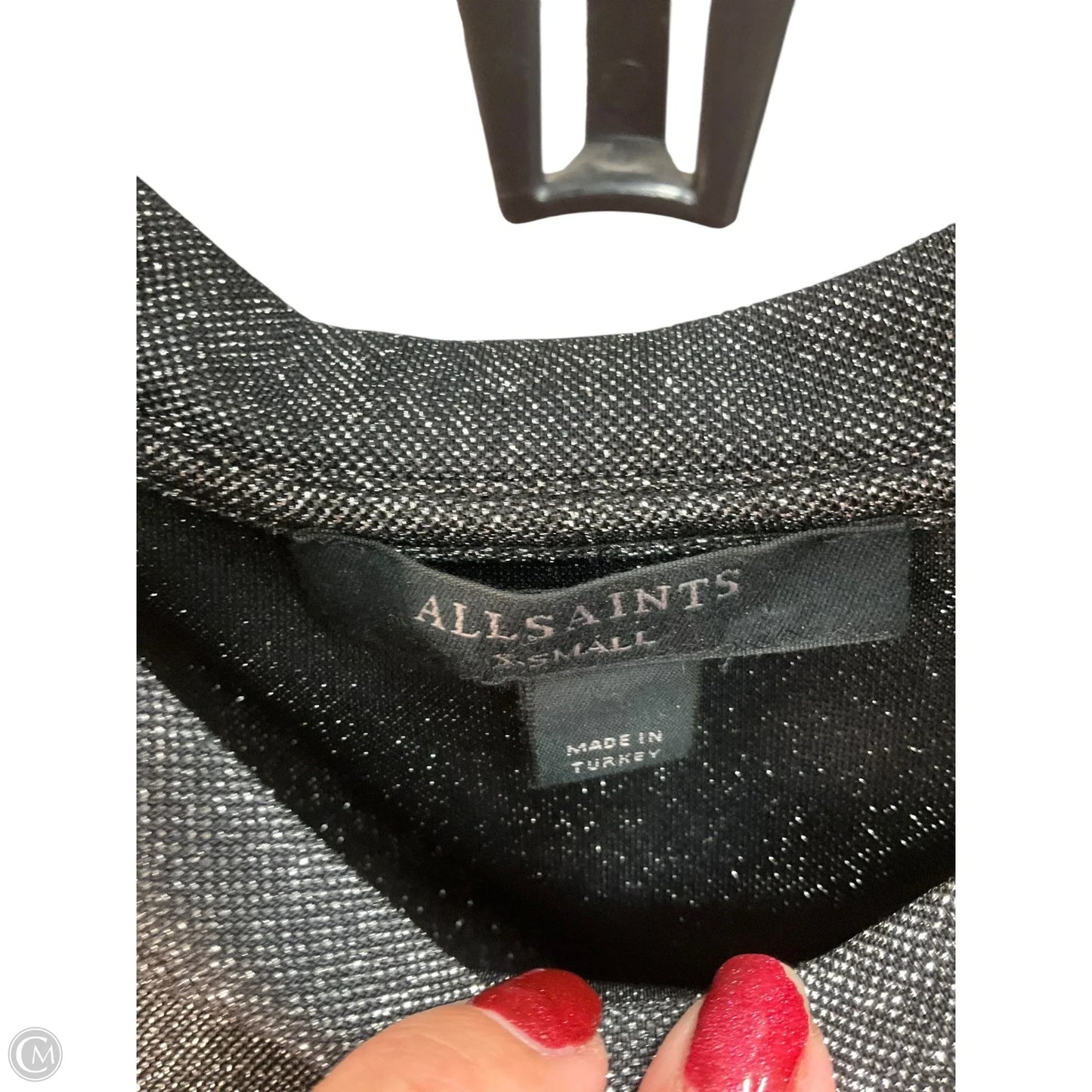 Top Sleeveless Designer By All Saints In Grey, Size: Xs