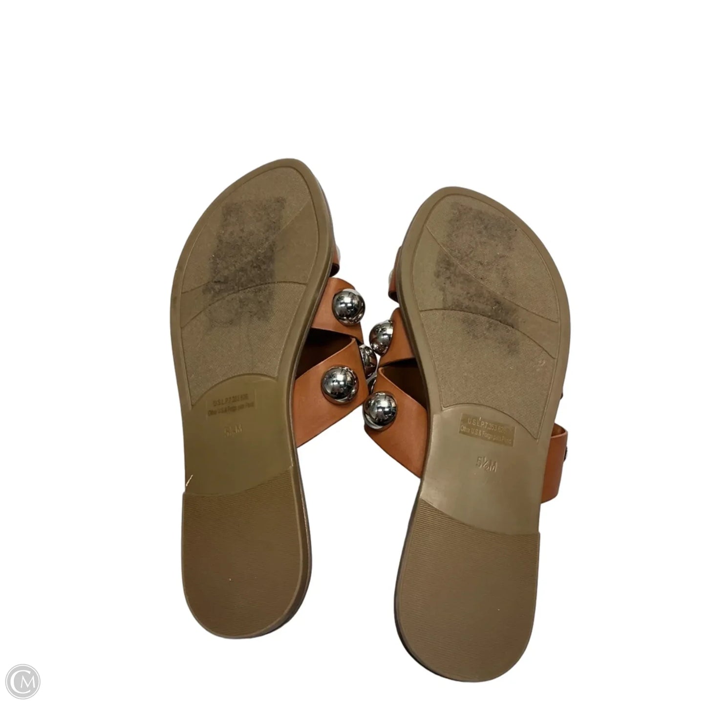 Sandals Flats By Marc Fisher In Brown, Size: 5.5