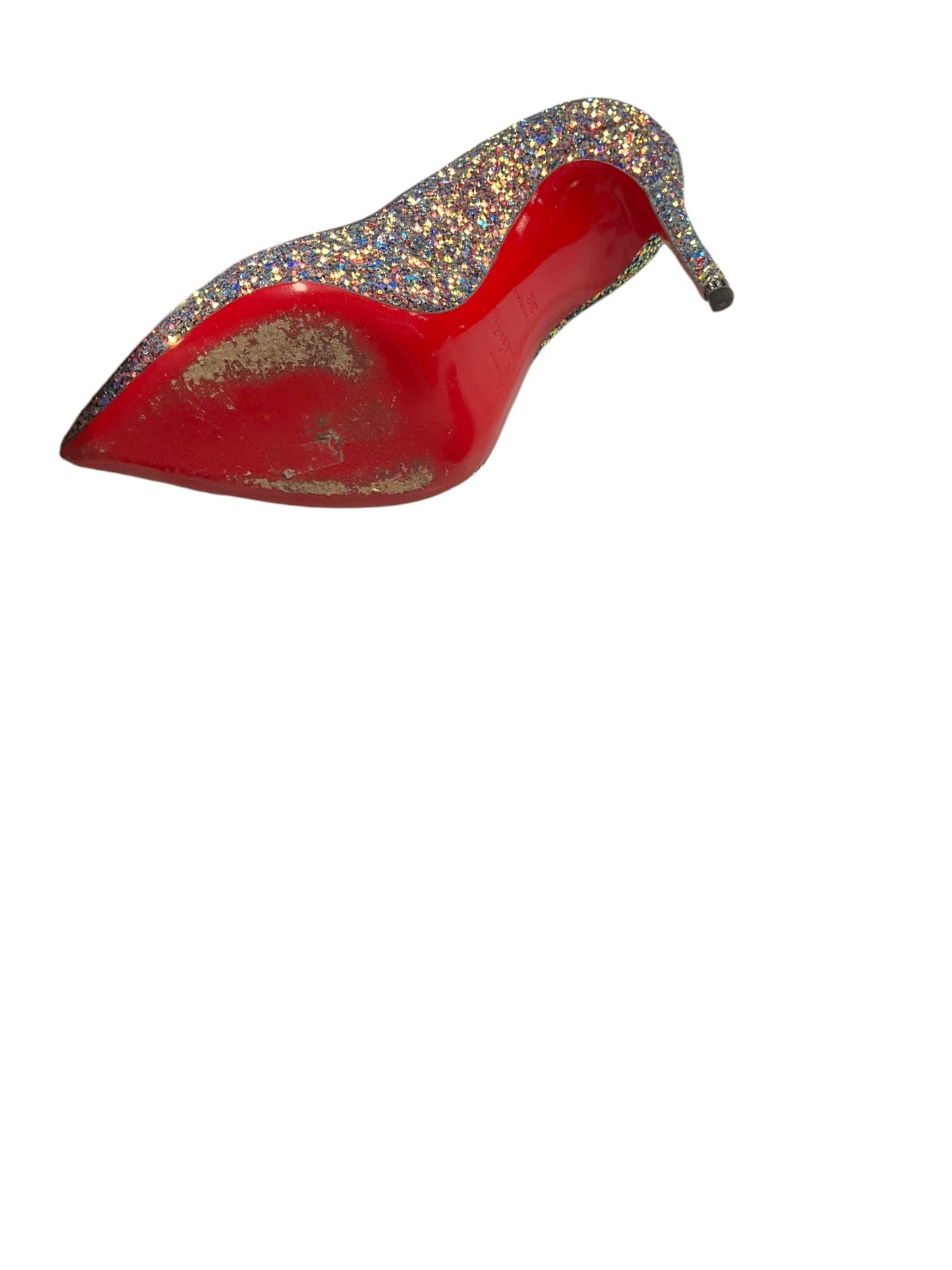 Shoes Luxury Designer By Christian Louboutin In Multi-colored, Size: 6