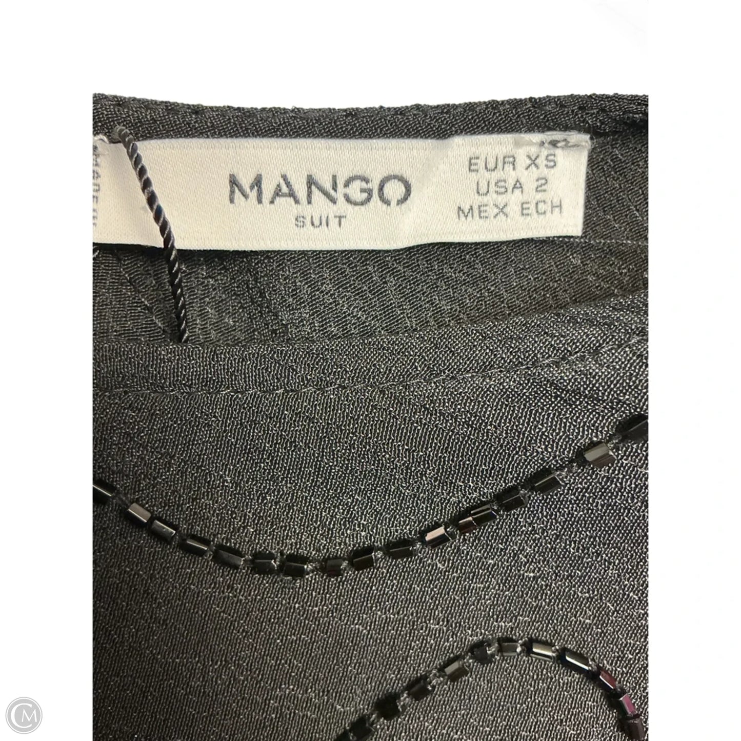Top Long Sleeve By Mango In Black, Size: Xs