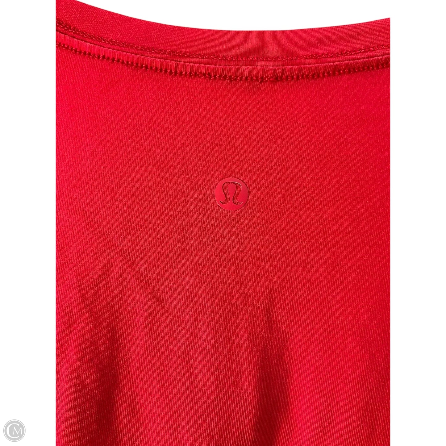 Athletic Top Short Sleeve By Lululemon In Red, Size: 22