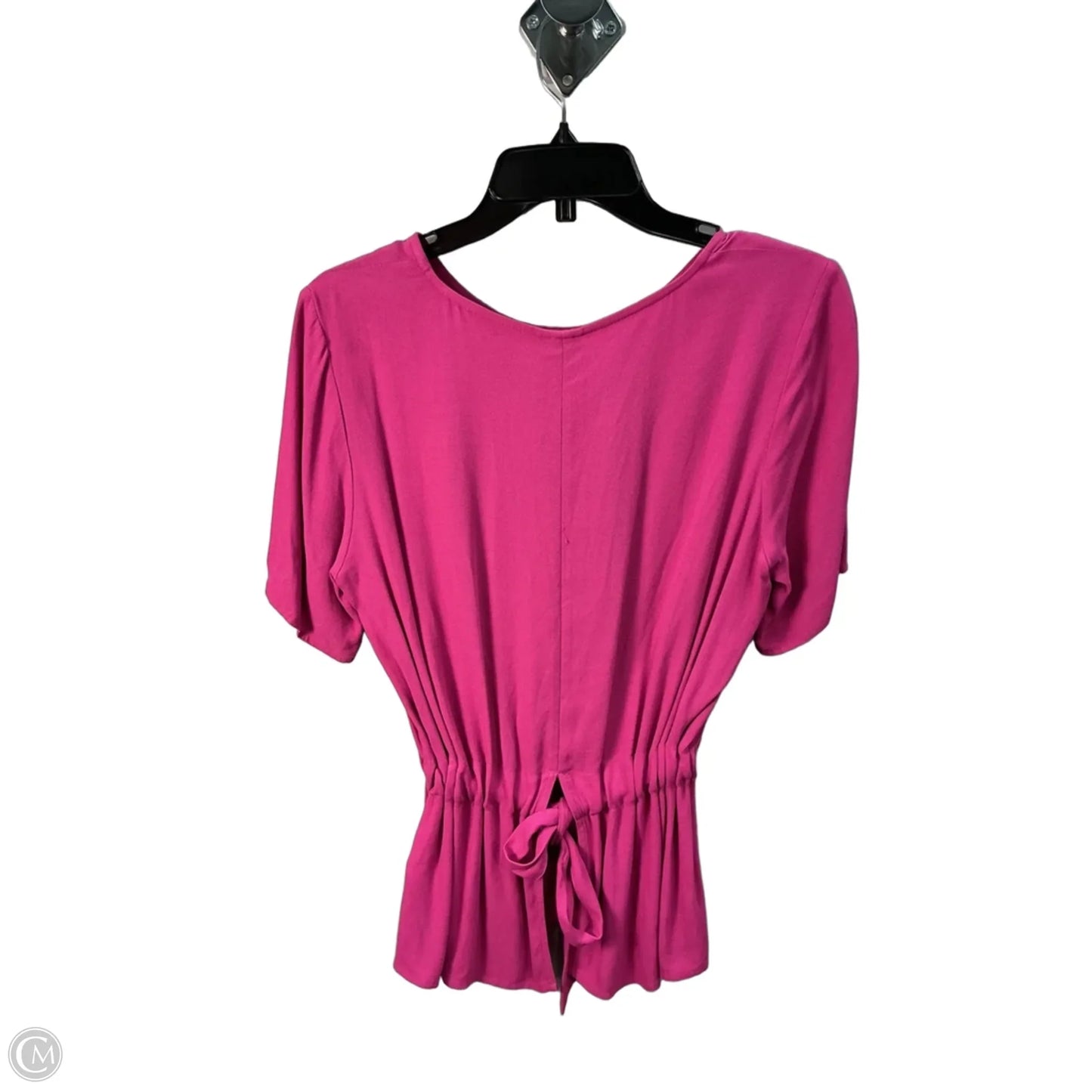 Top Short Sleeve By Selected Femme In Pink, Size: S