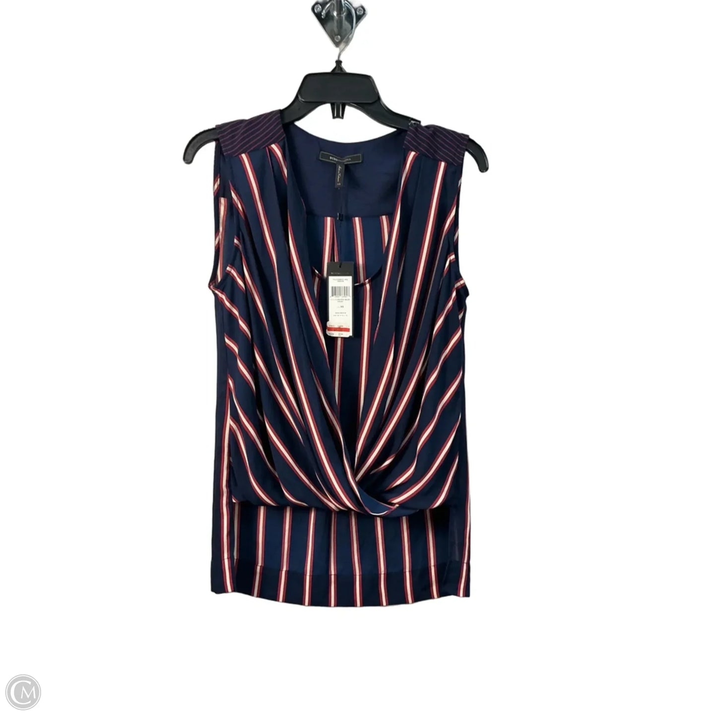 Top Sleeveless By Bcbgmaxazria In Striped Pattern, Size: Xs