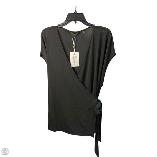Top Short Sleeve Designer By Ted Baker In Black, Size: S