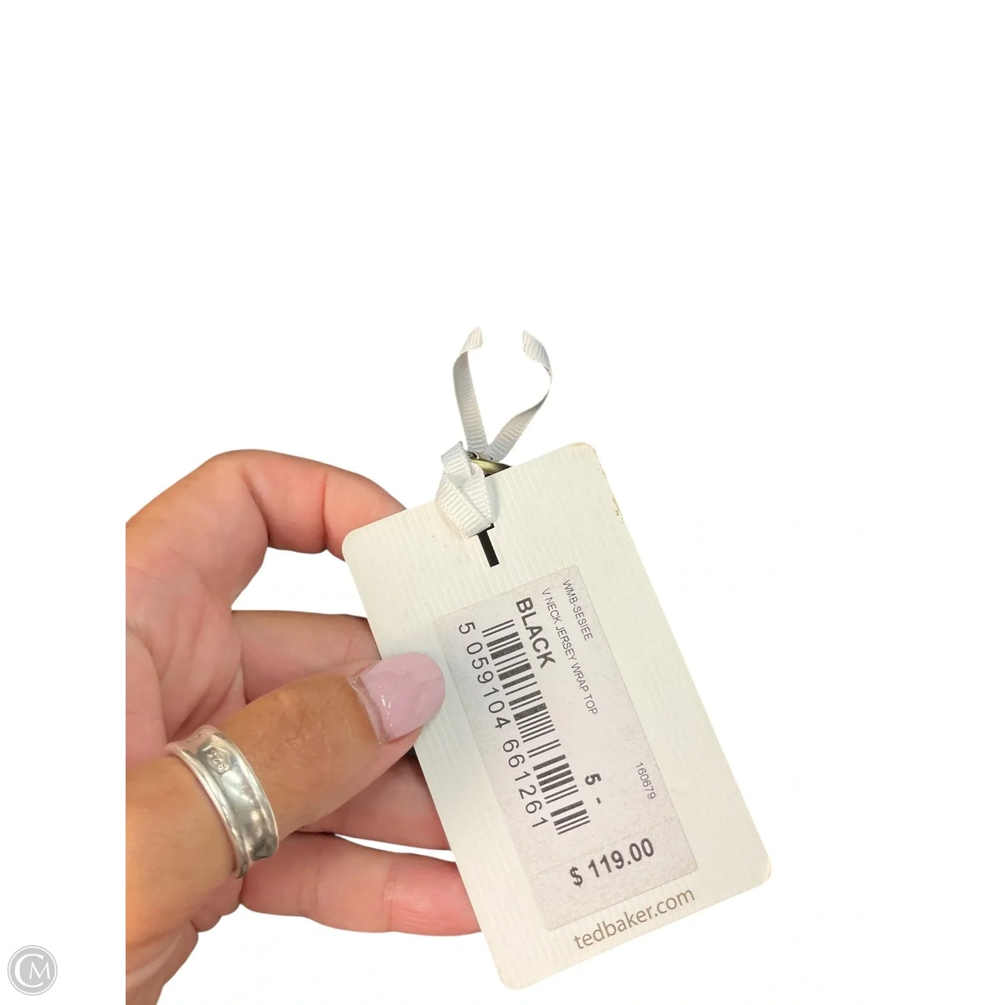 Top Short Sleeve Designer By Ted Baker In Black, Size: S