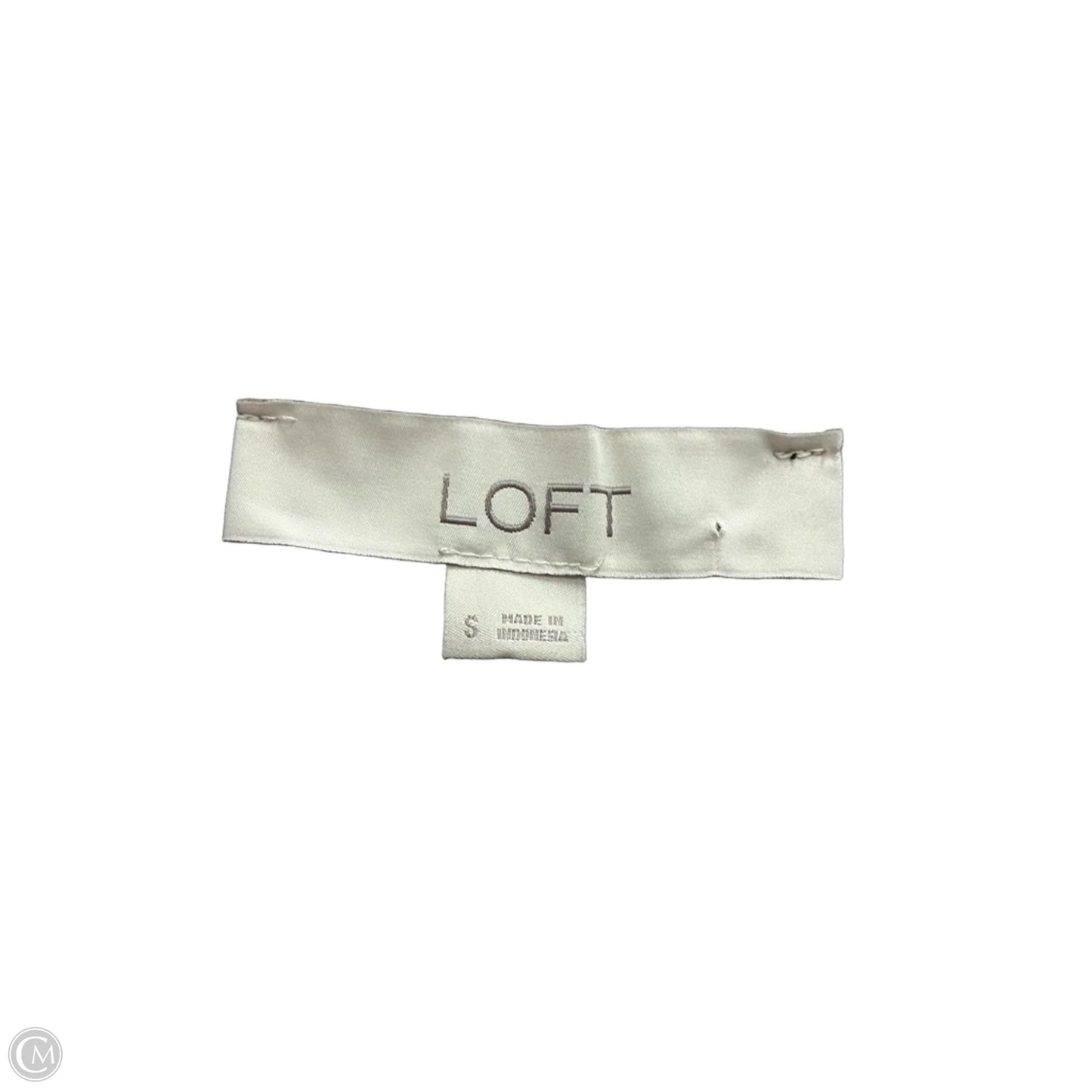 Top Short Sleeve By Loft In Black & White, Size: S