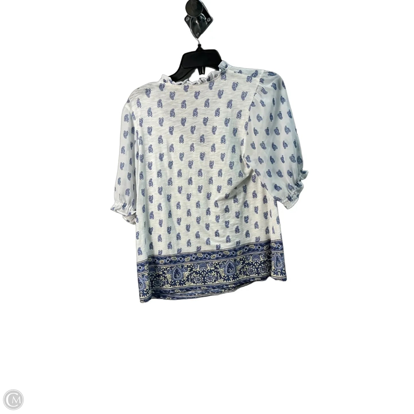 Top Long Sleeve By Lucky Brand In White, Size: M