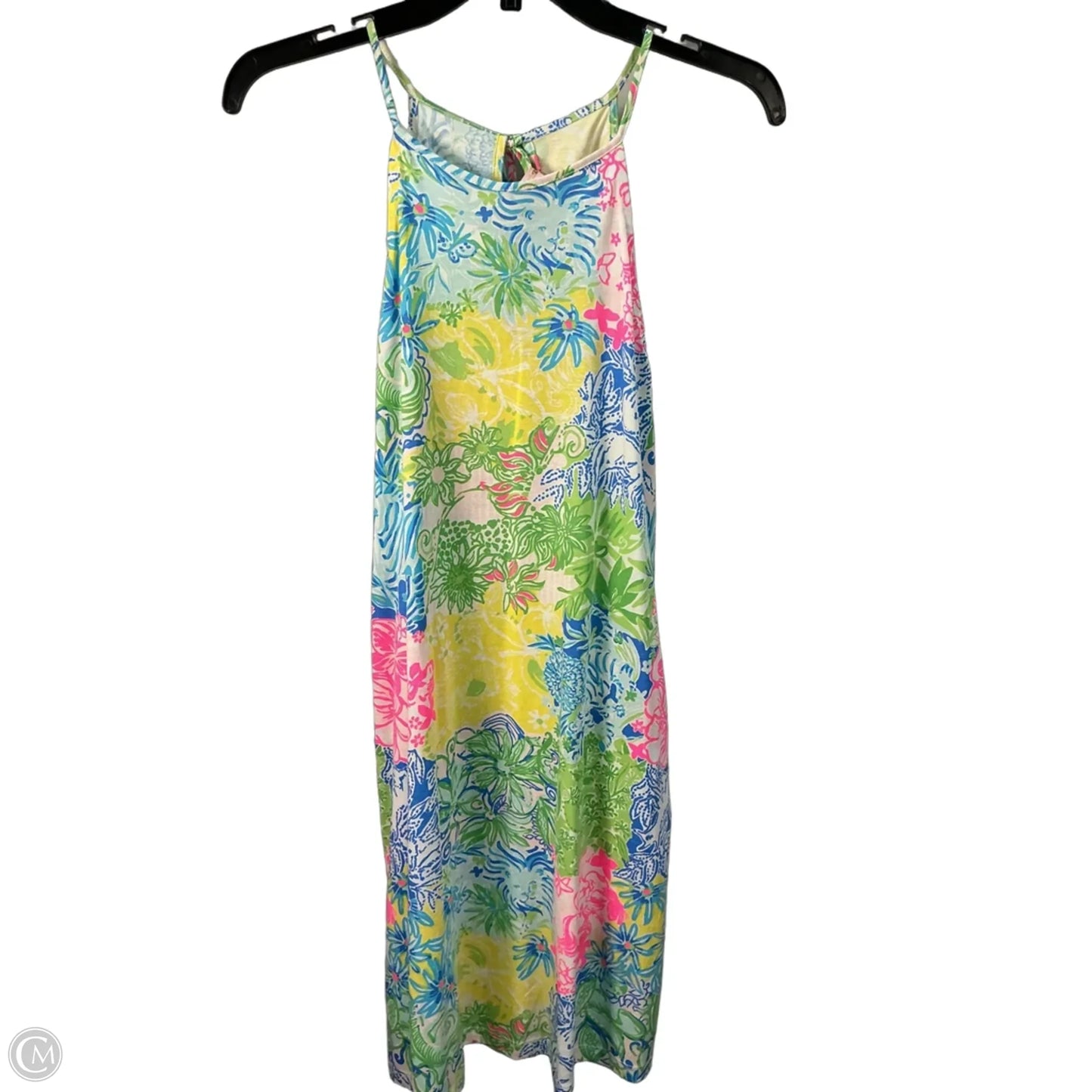 Dress Designer By Lilly Pulitzer In Green & Pink, Size: M
