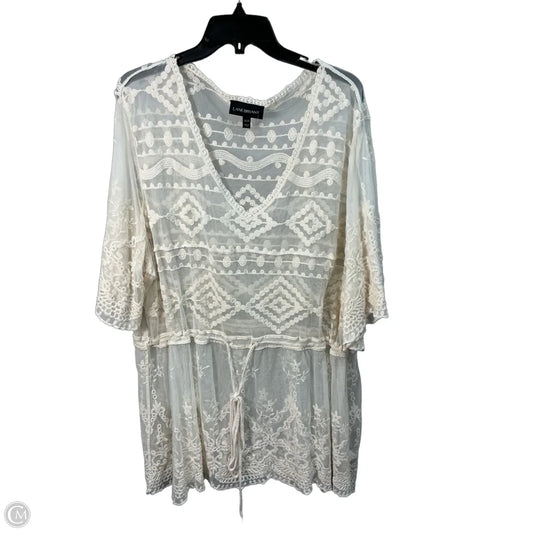 Swimwear Cover-up By Lane Bryant In Cream, Size: 26