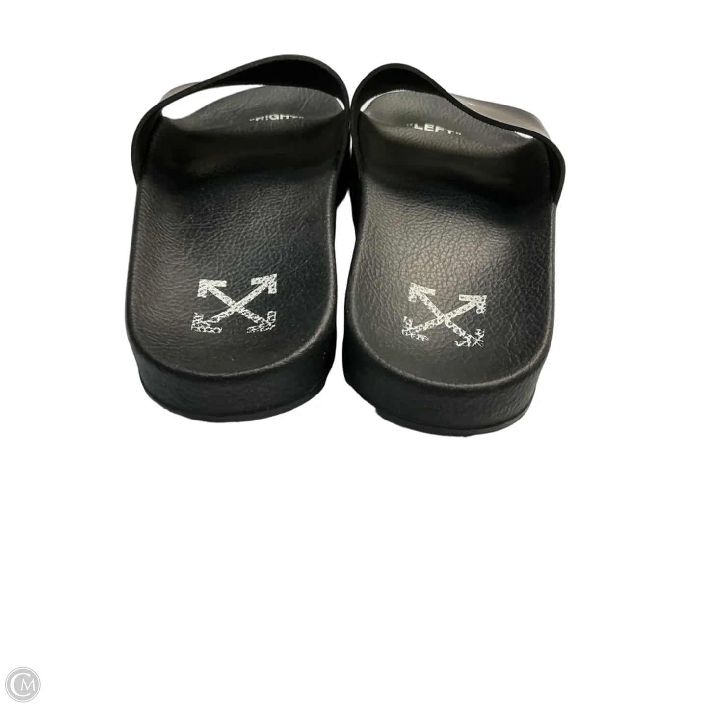Sandals Luxury Designer By Off-white In Black, Size: 9