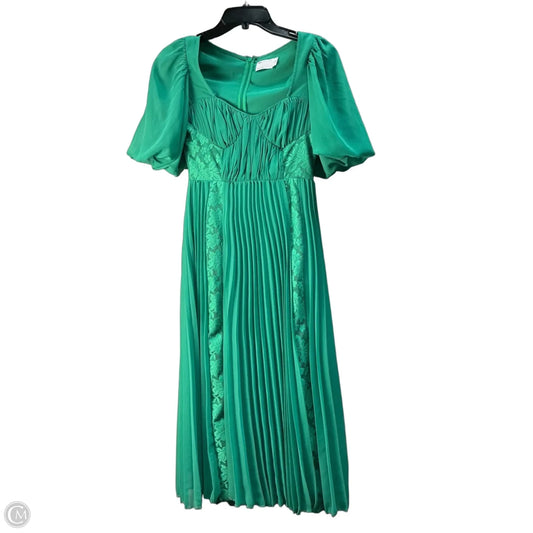 Dress Party Midi By Asos In Green, Size: Xs