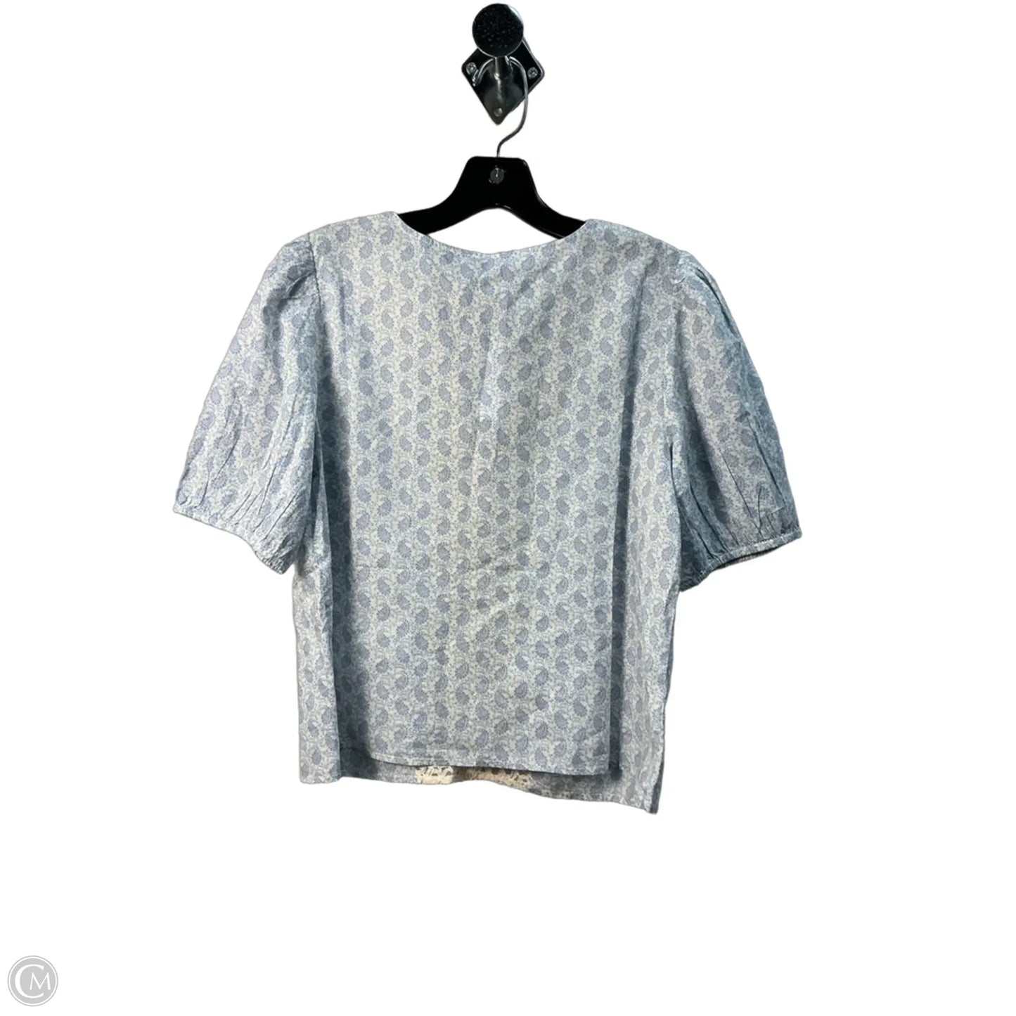 Top Short Sleeve By Loft In Blue, Size: S