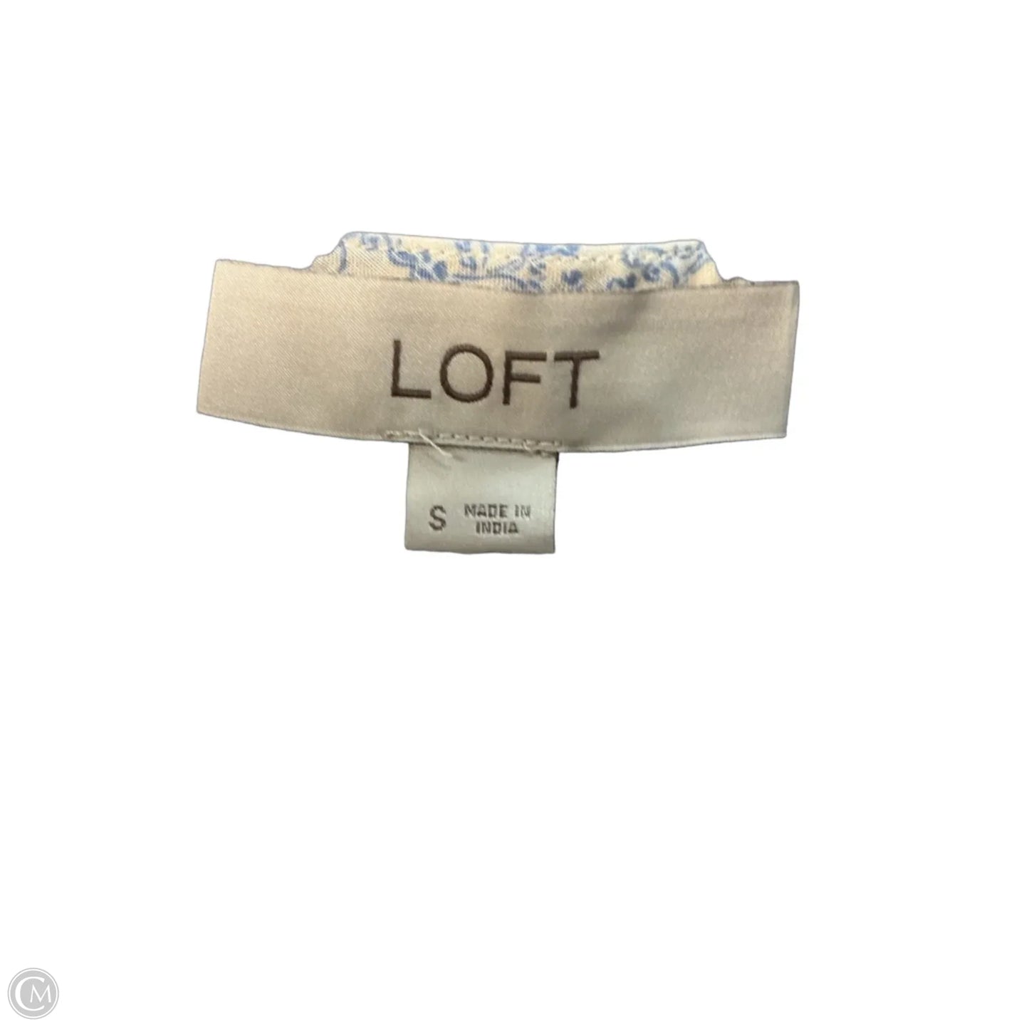 Top Short Sleeve By Loft In Blue, Size: S