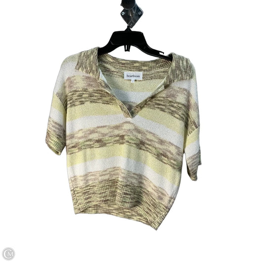 Top Short Sleeve By Heartloom In Yellow, Size: S