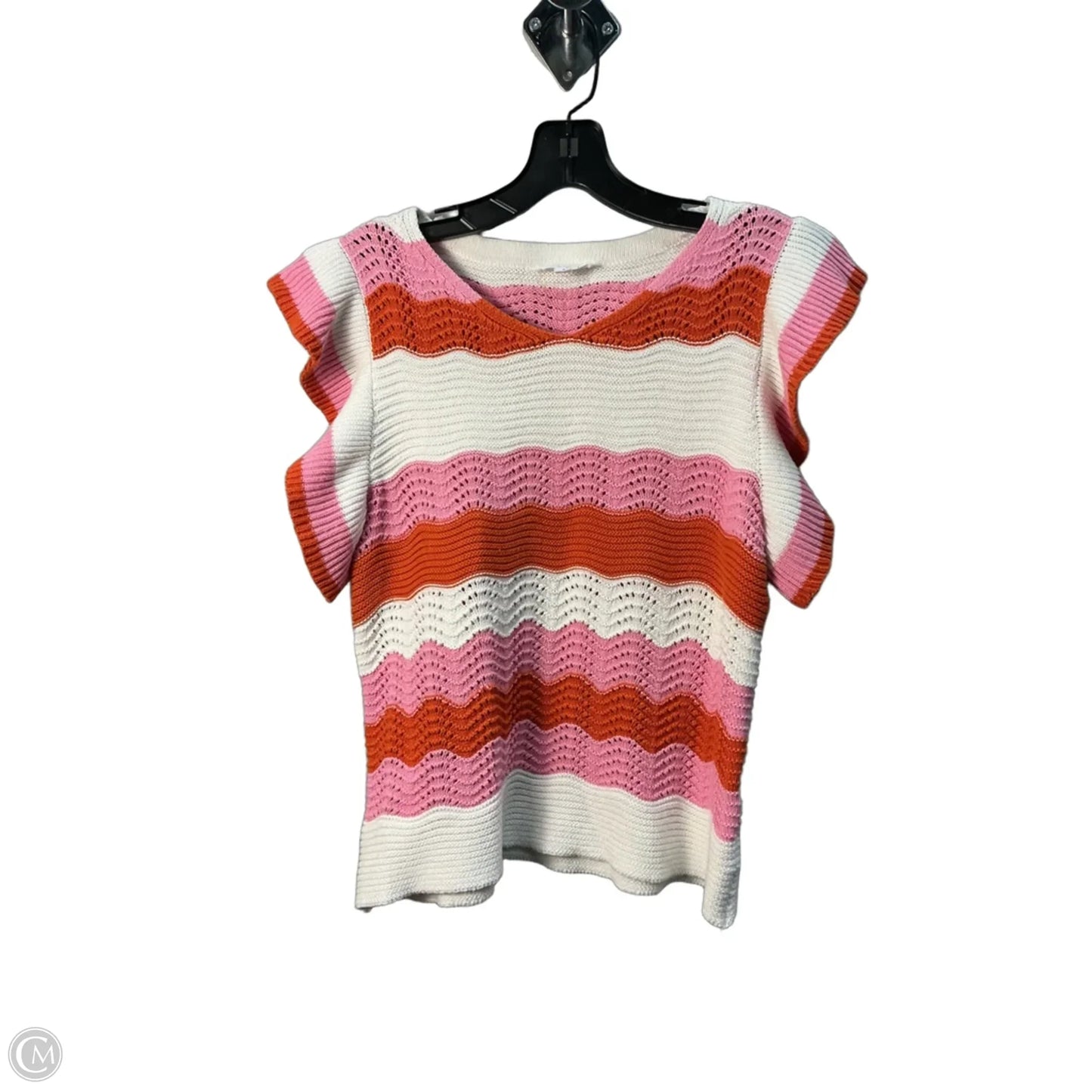 Top Sleeveless By Thml In Orange & Pink, Size: S