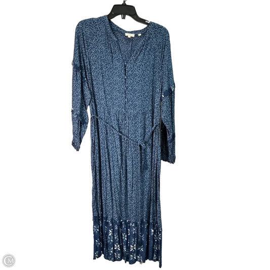 Dress Casual Maxi By Fatface In Blue, Size: L