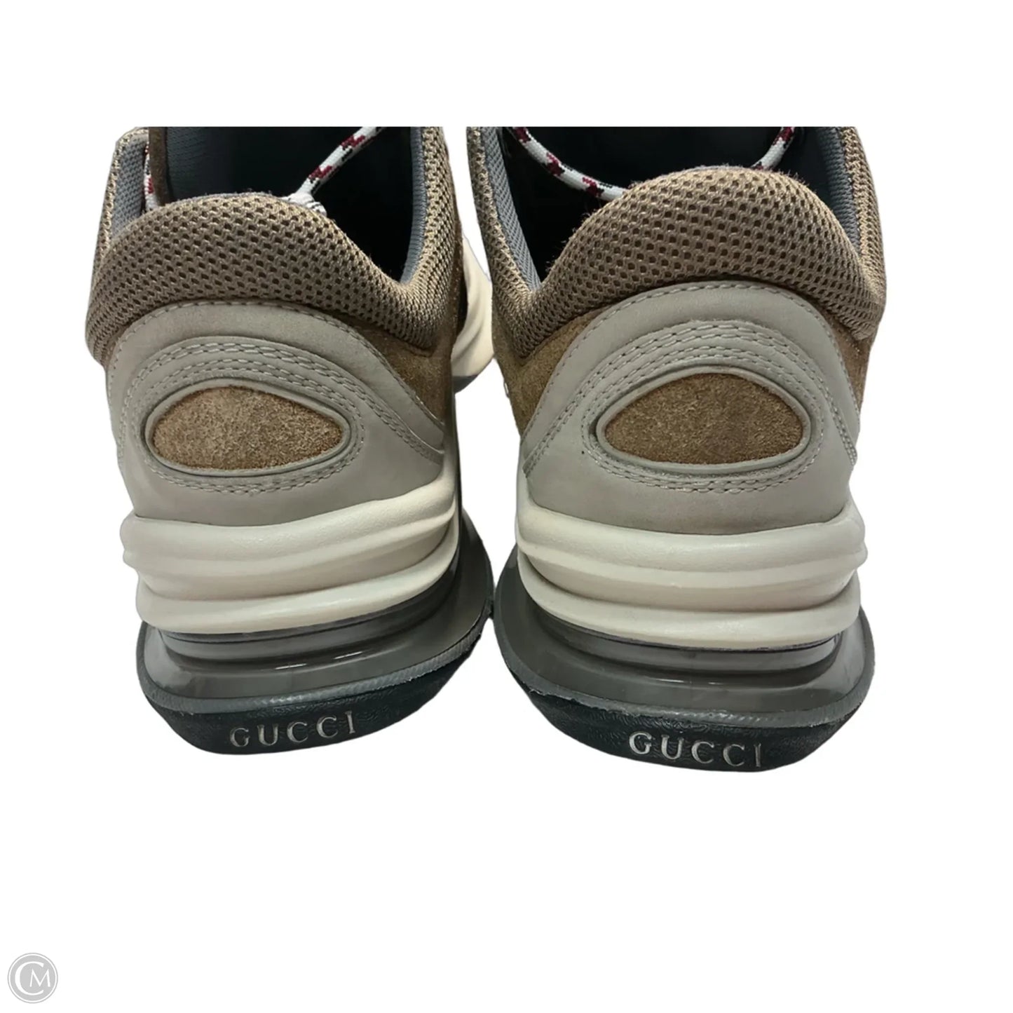 Shoes Luxury Designer By Gucci In Brown, Size: 8