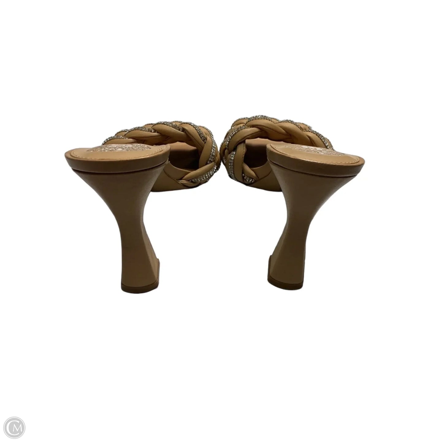 Sandals Heels Stiletto By Vince Camuto In Tan, Size: 9.5
