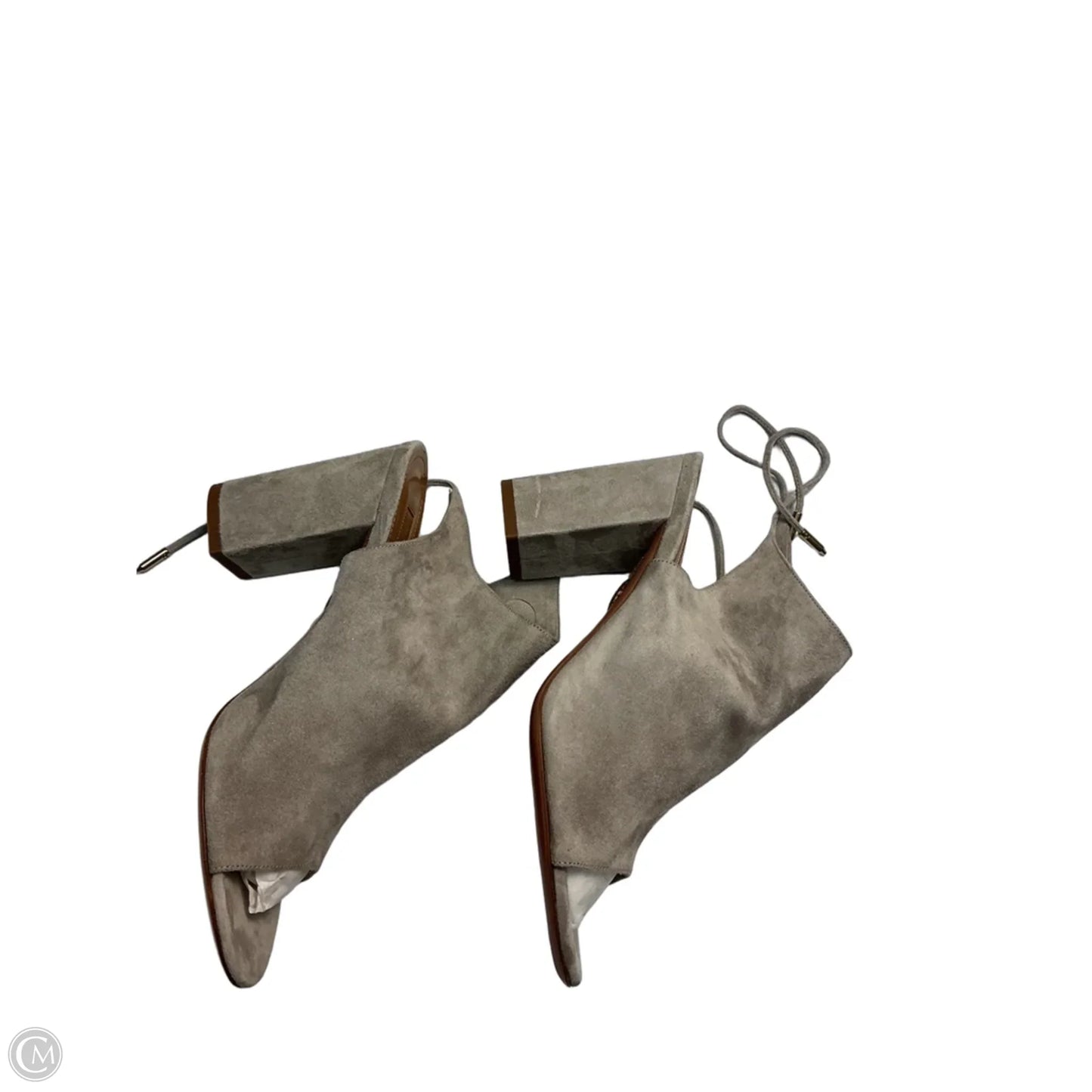 Sandals Designer By Aquazzura In Grey, Size: 7.5