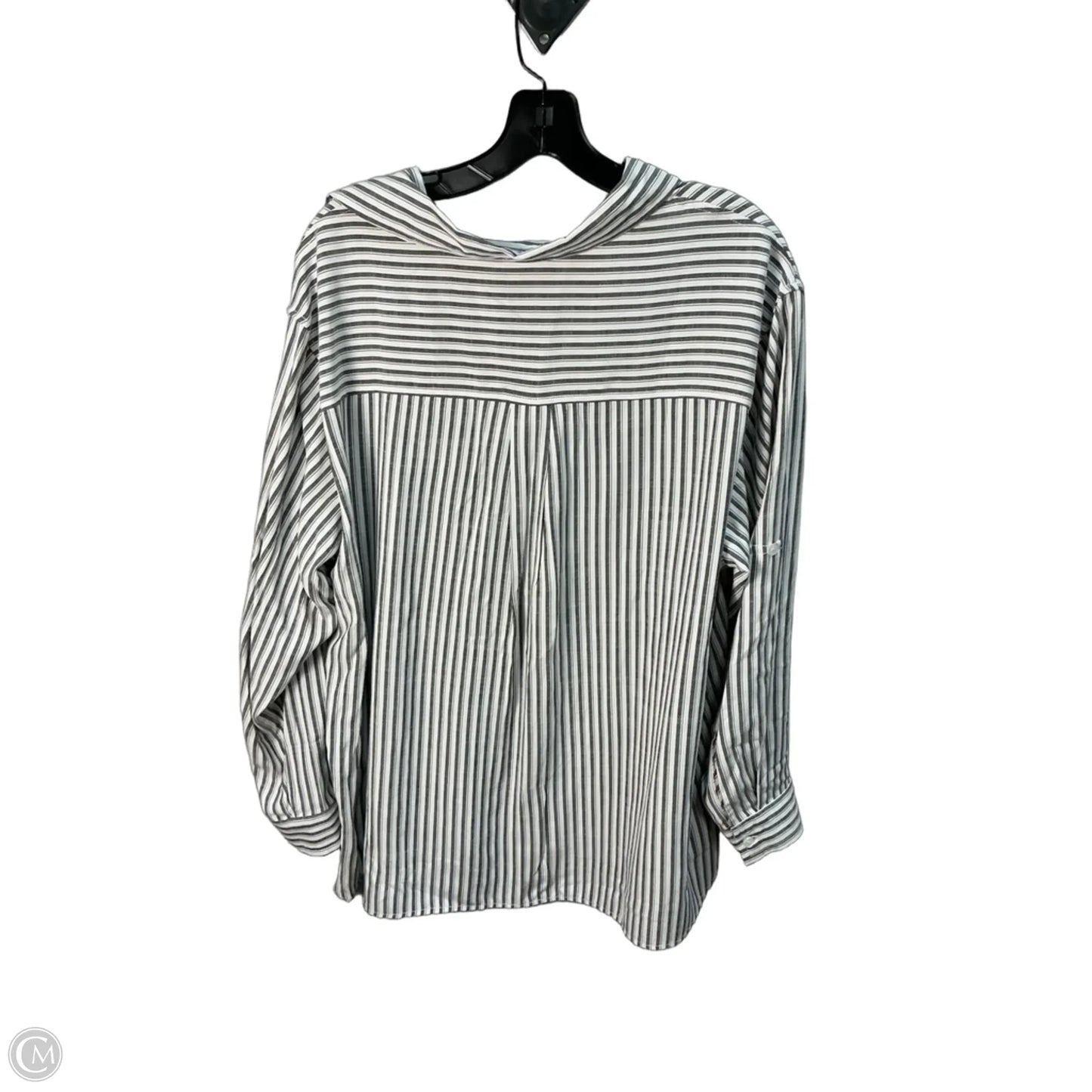 Top 3/4 Sleeve By Max Studio In Grey, Size: 18