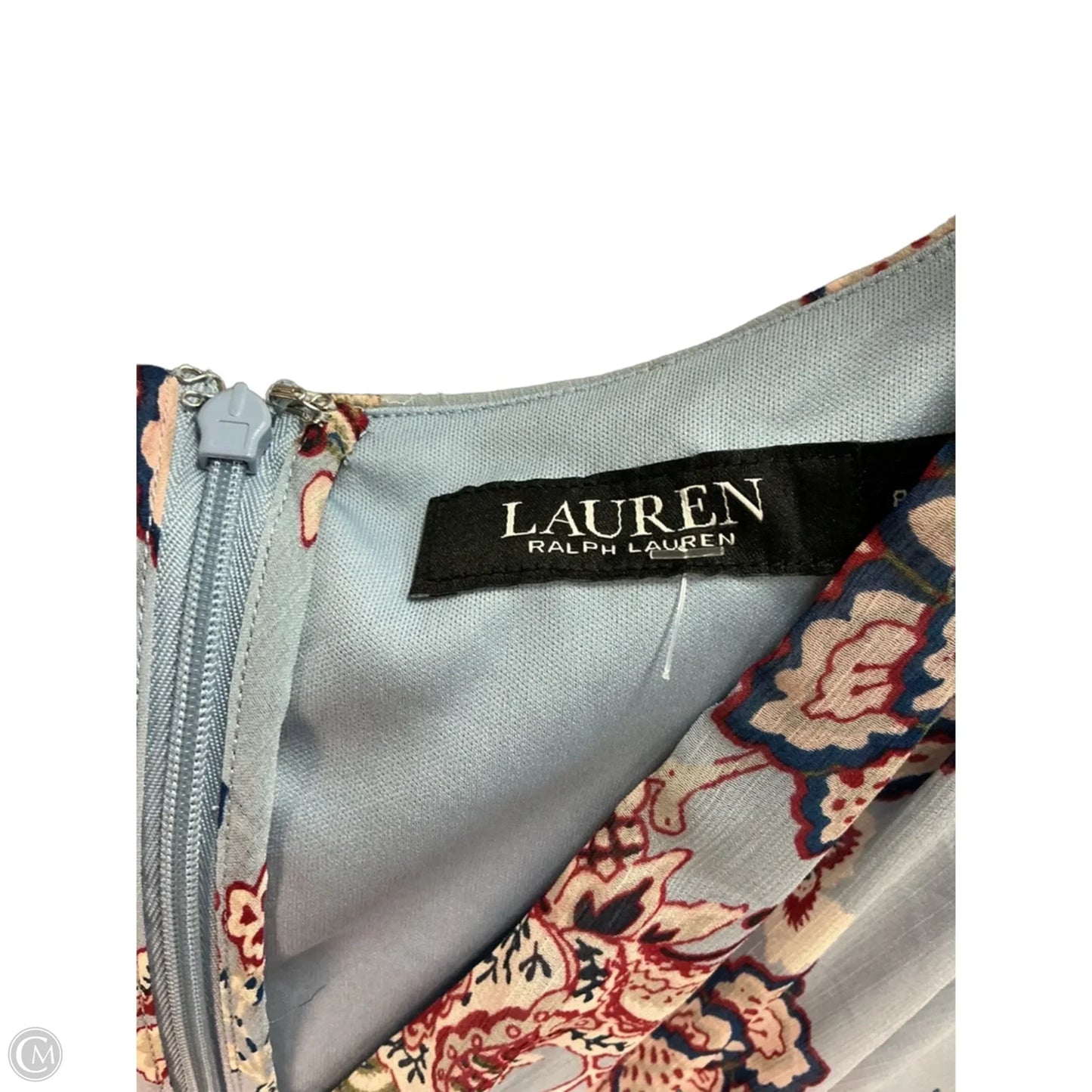 Dress Casual Midi By Lauren By Ralph Lauren In Blue, Size: M