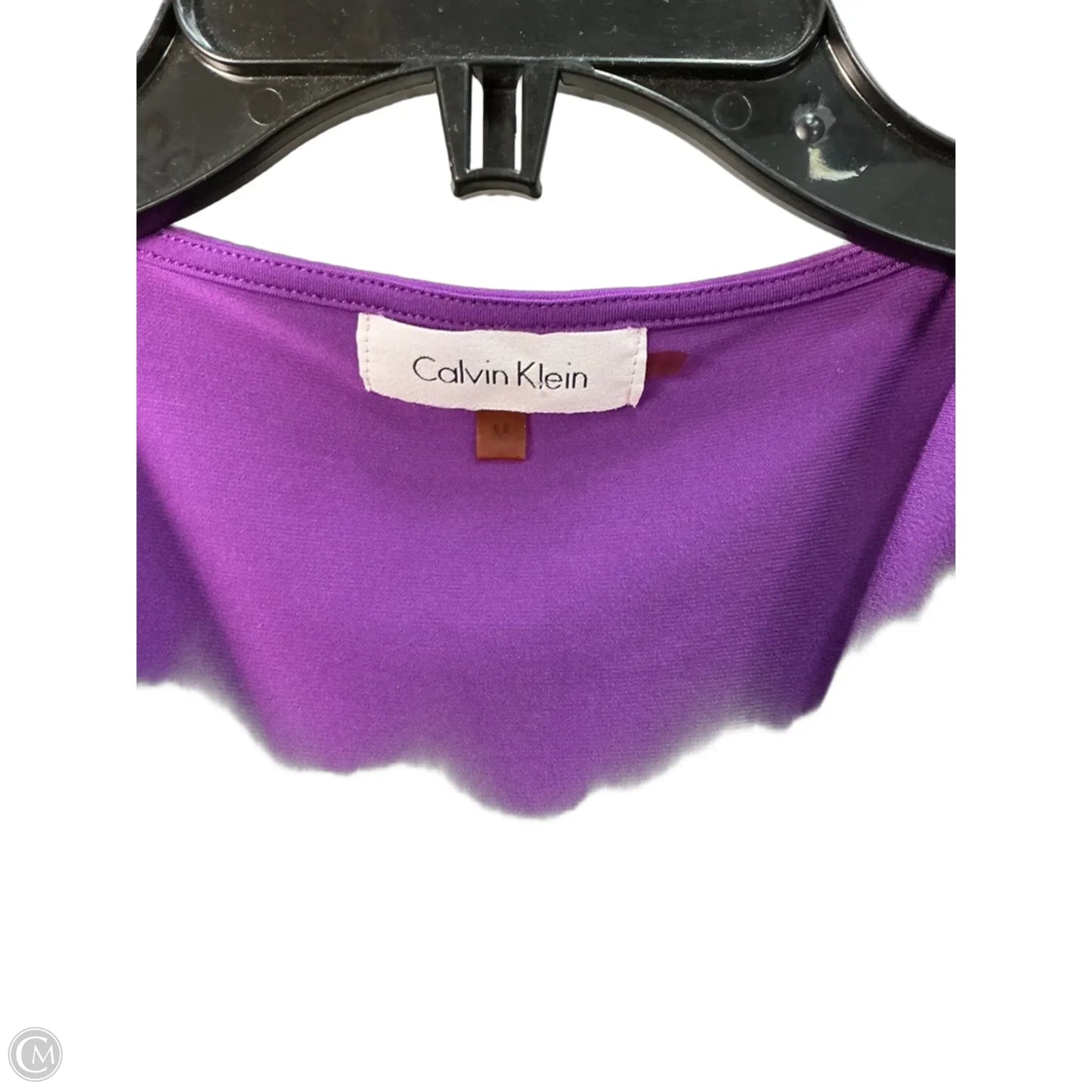 Top Sleeveless By Calvin Klein In Purple, Size: M