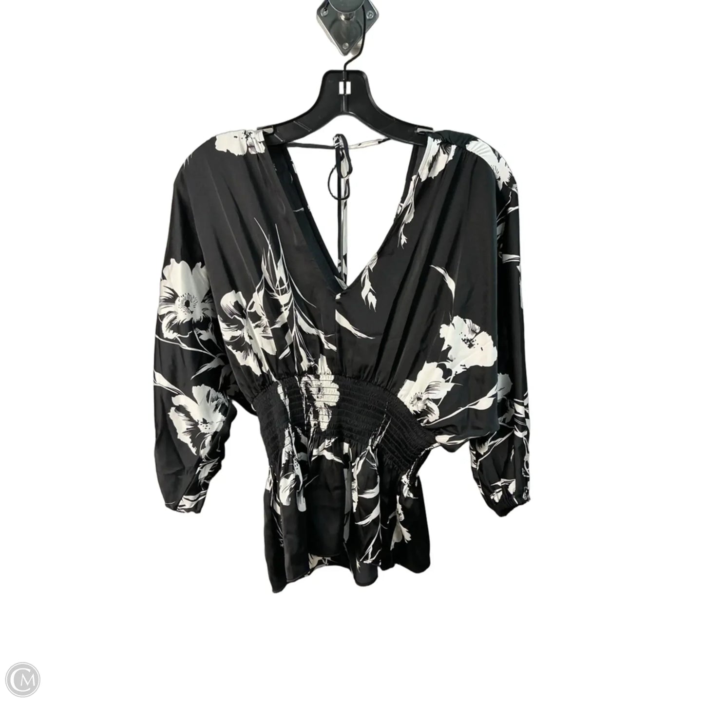 Top Long Sleeve By White House Black Market In Black, Size: Xs