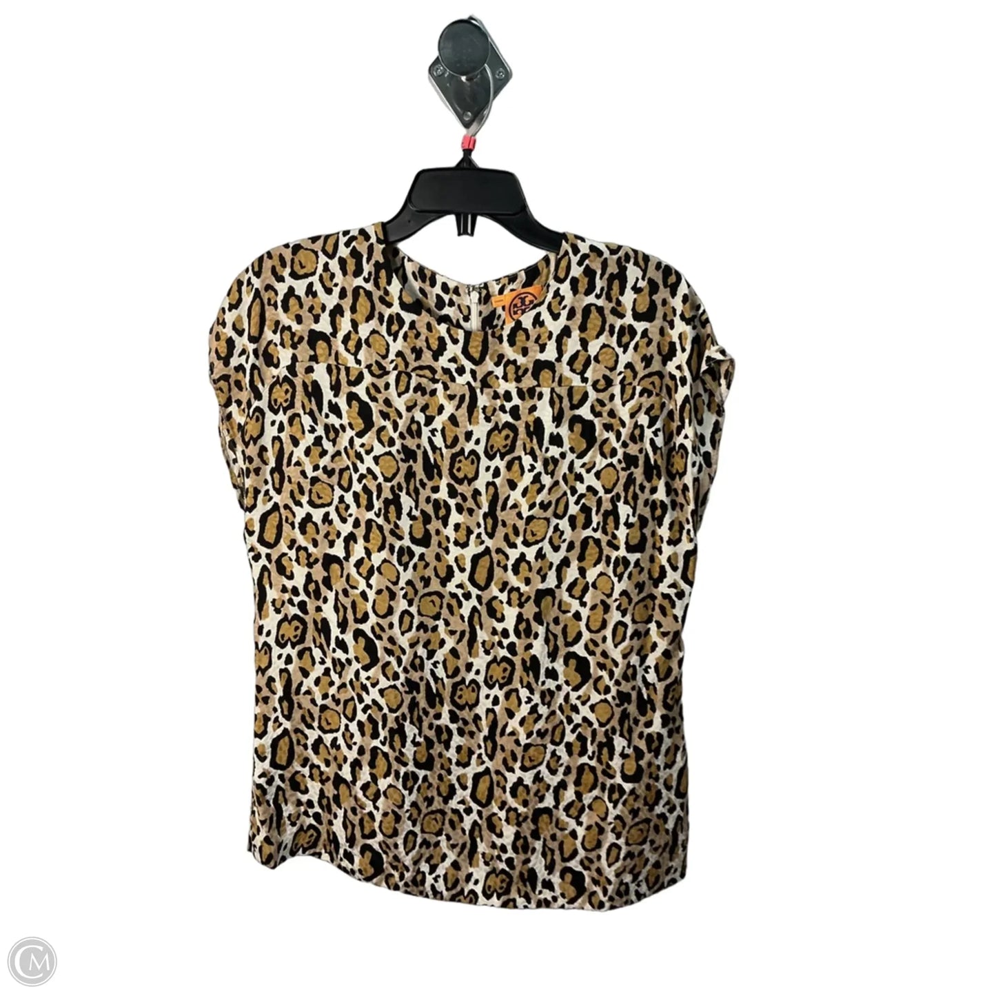 Top Sleeveless Designer By Tory Burch In Animal Print, Size: L
