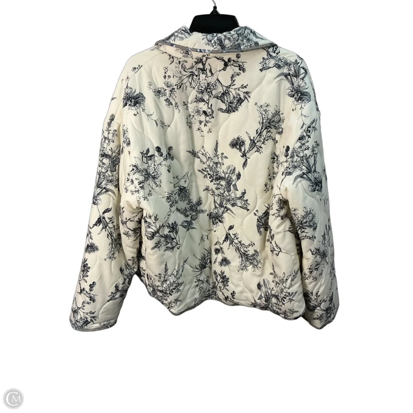 Jacket Puffer & Quilted By Entro In Cream, Size: L
