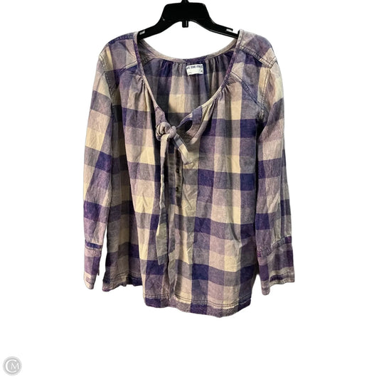 Top Long Sleeve By We The Free In Purple, Size: M