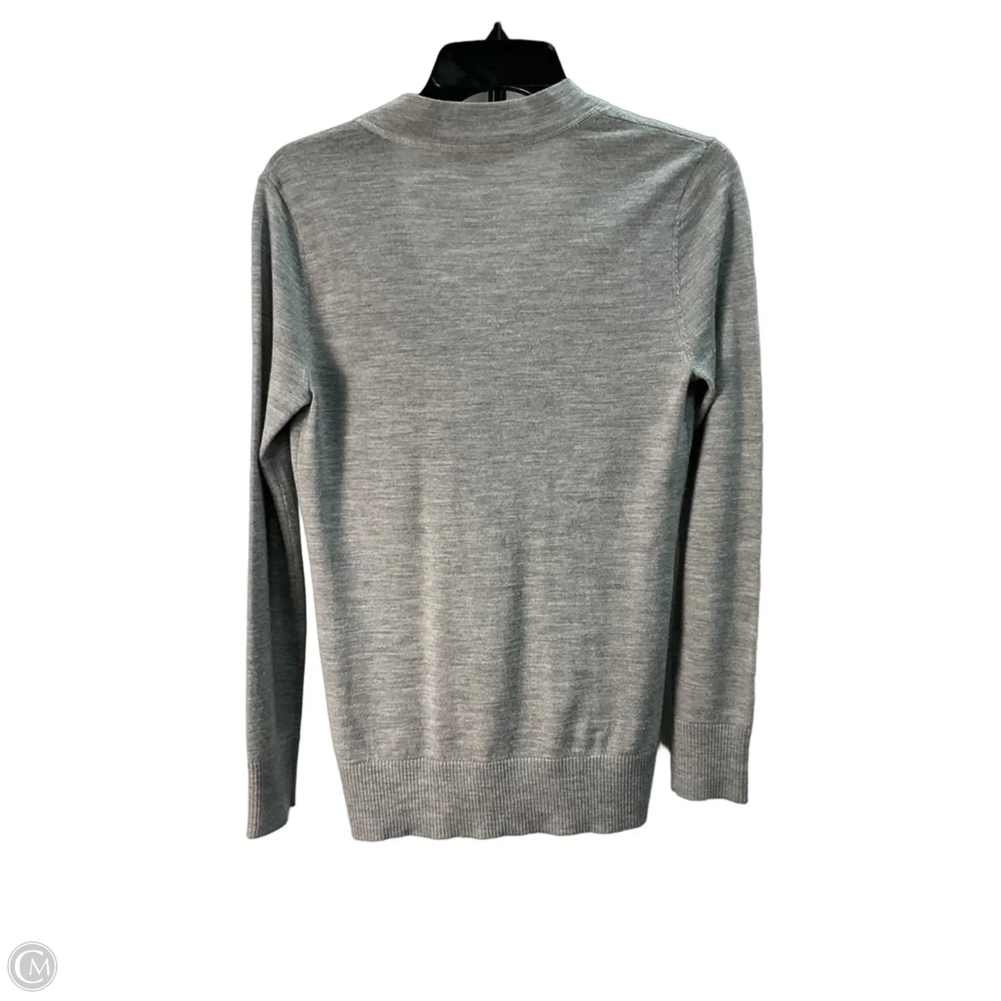 Sweater Cardigan Designer By Tory Burch In Grey, Size: S