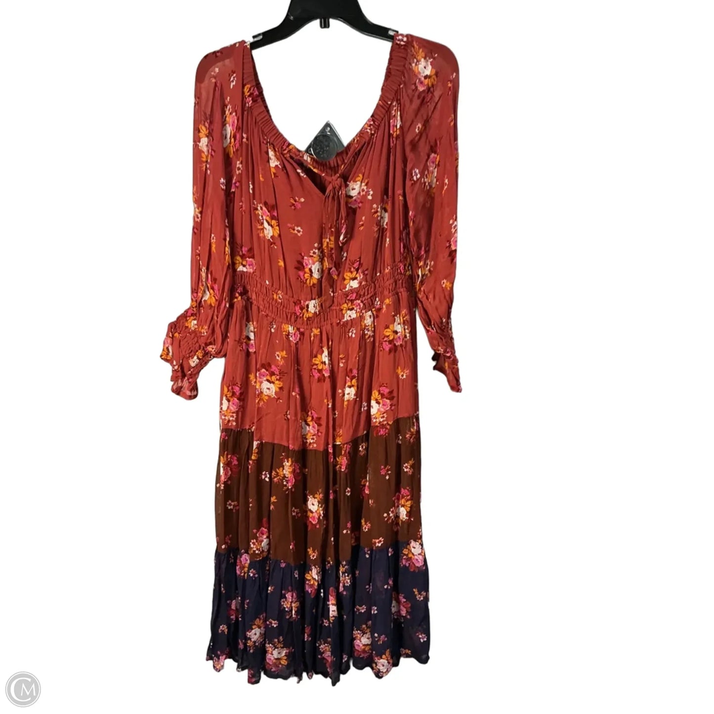 Dress Casual Midi By Anthropologie In Orange, Size: L