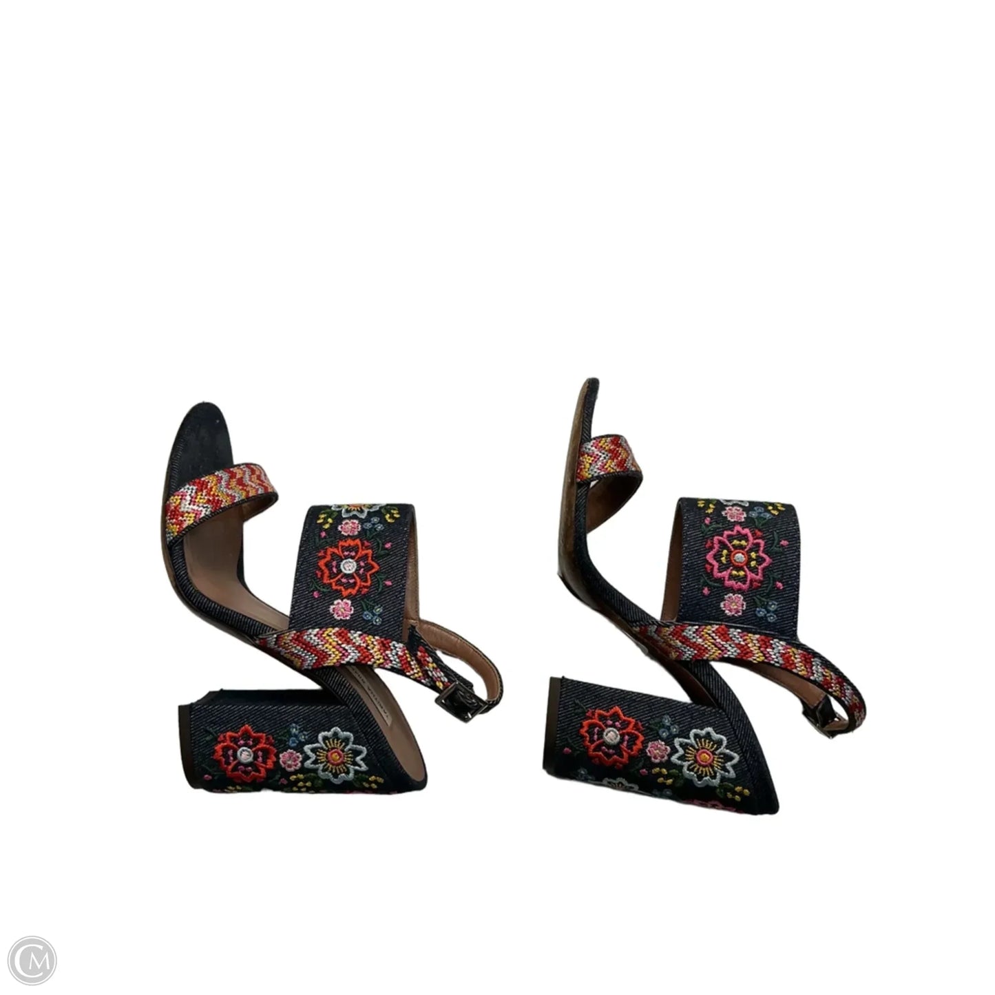 Shoes Heels Block By Tabitha In Blue, Size: 6