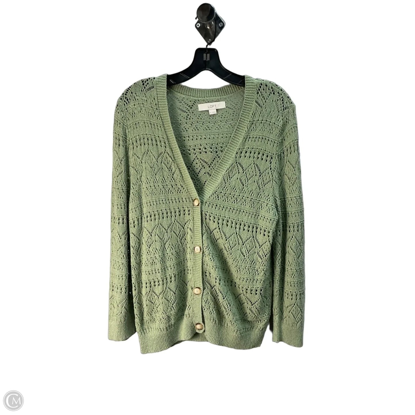 Cardigan By Loft In Green, Size: Xl