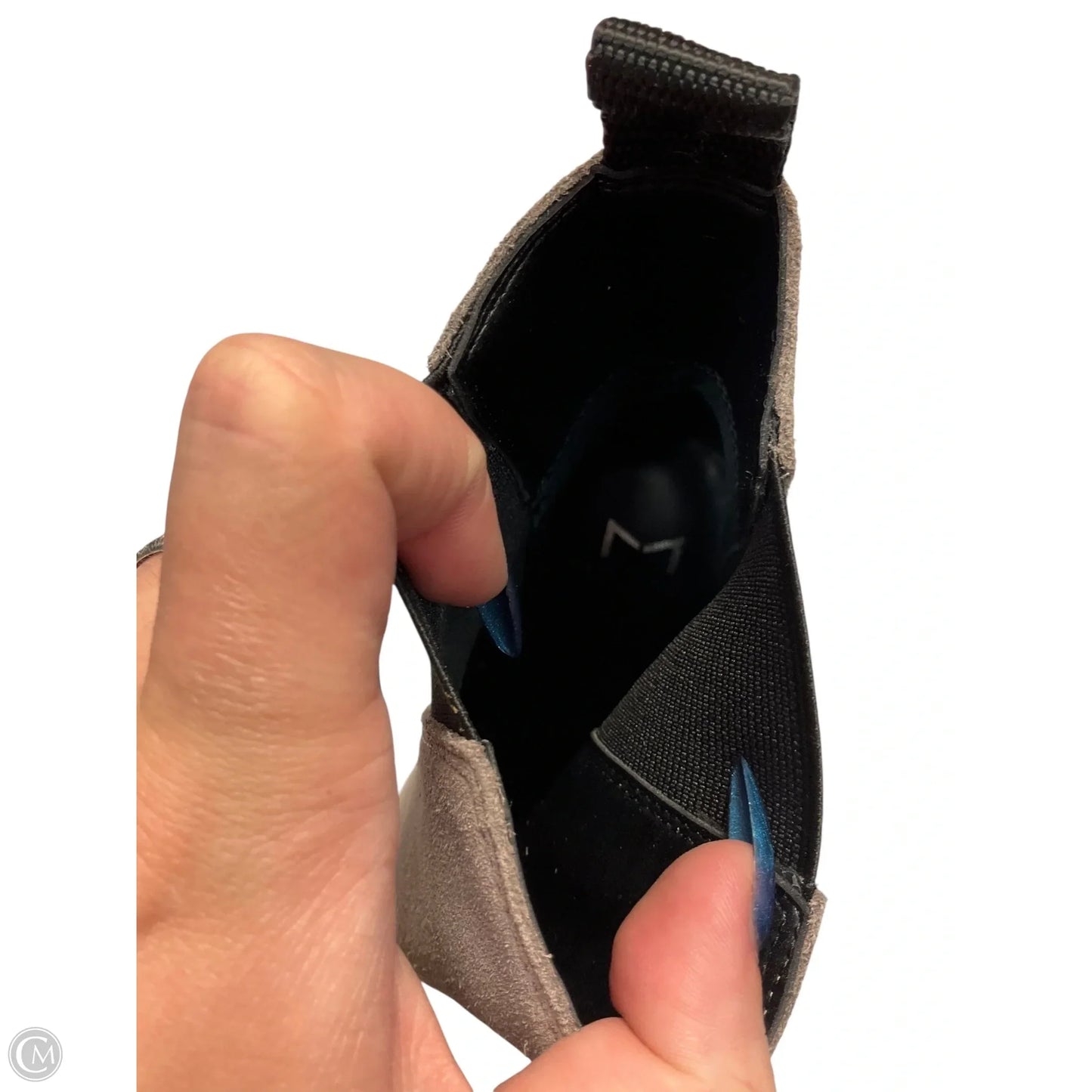 Boots Ankle Heels By Marc Fisher In Grey, Size: 7