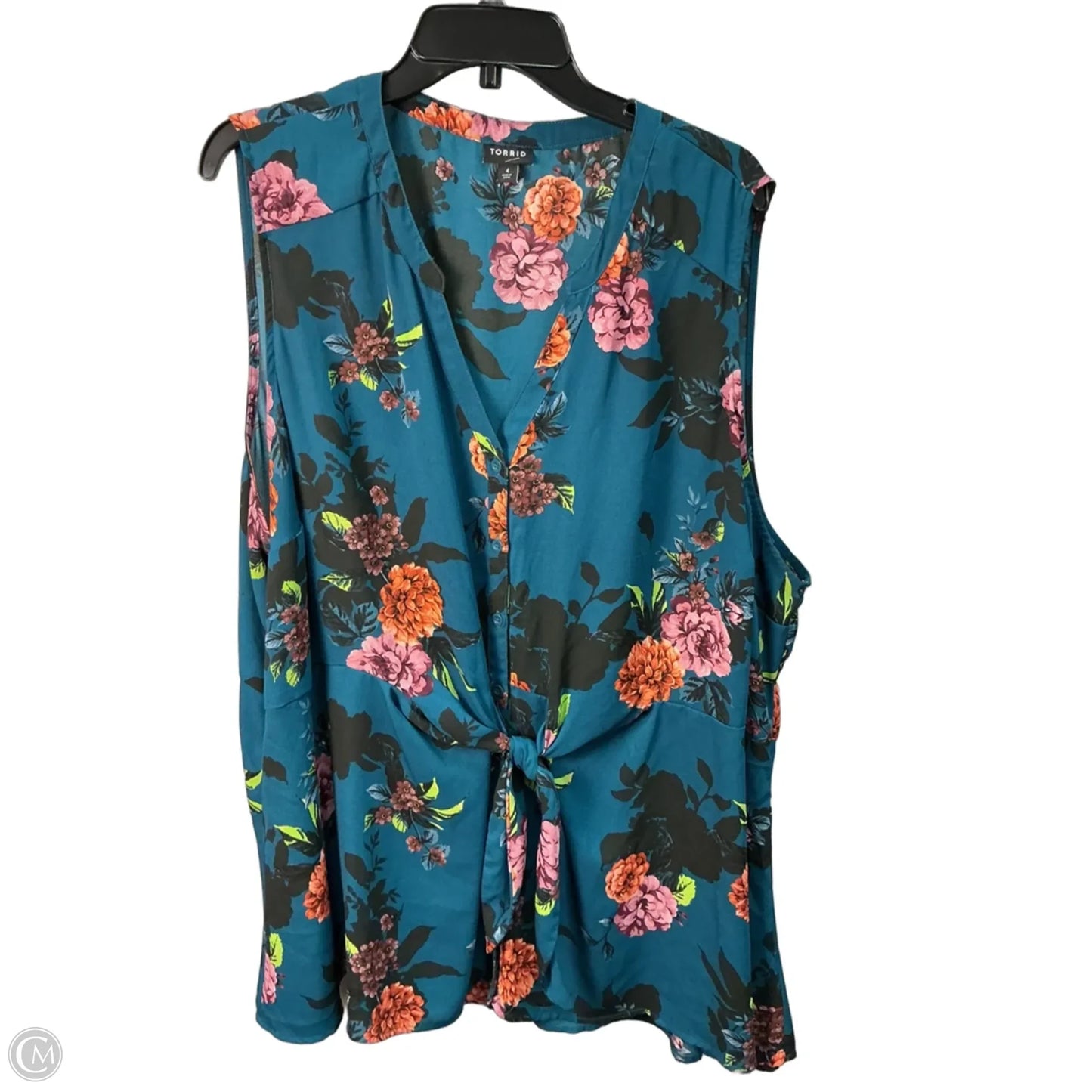 Top Sleeveless By Torrid In Blue, Size: 26