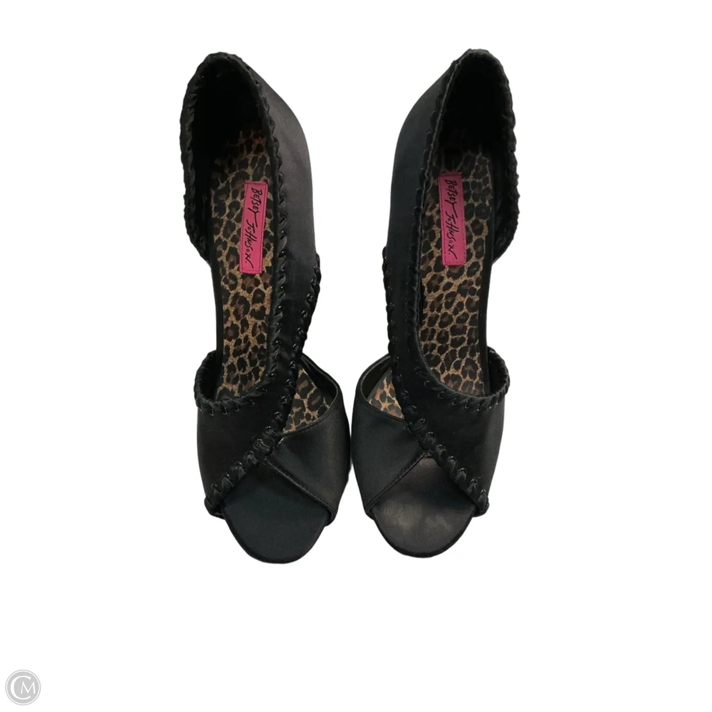 Sandals Heels Stiletto By Betsey Johnson In Black, Size: 10