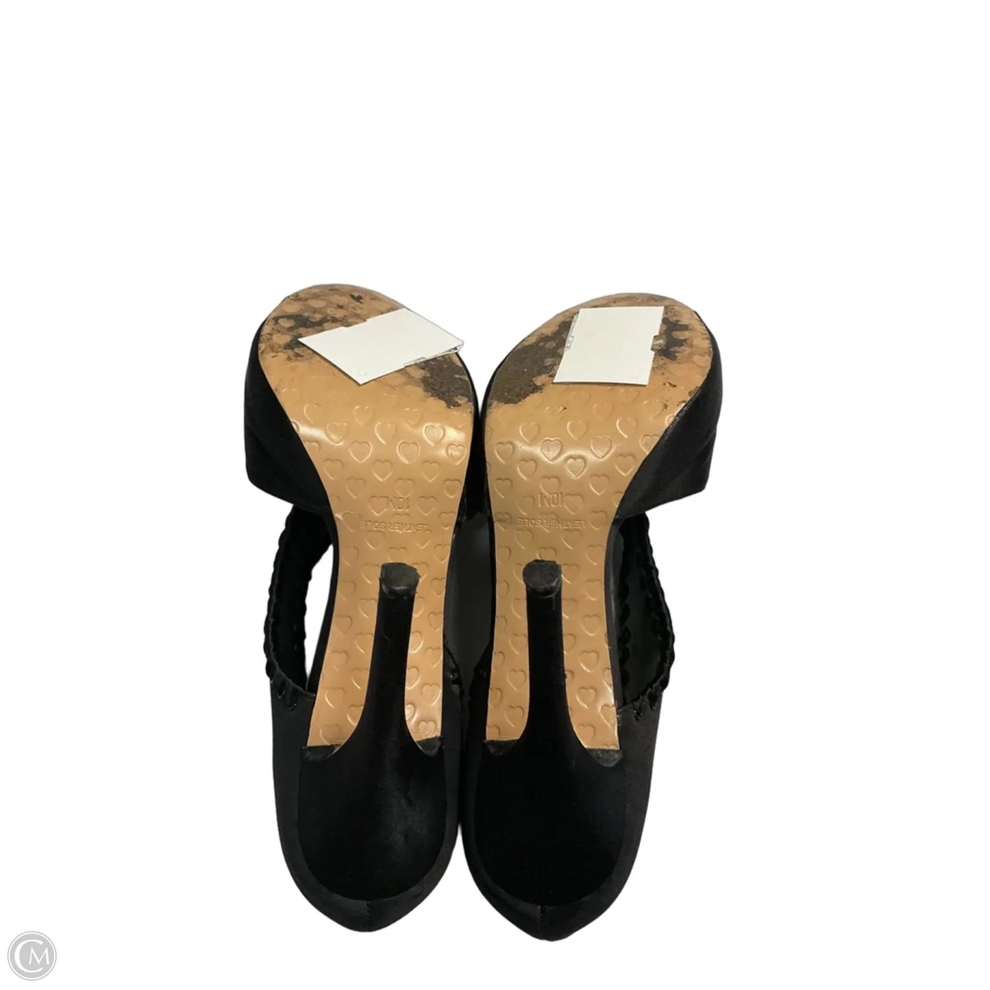 Sandals Heels Stiletto By Betsey Johnson In Black, Size: 10