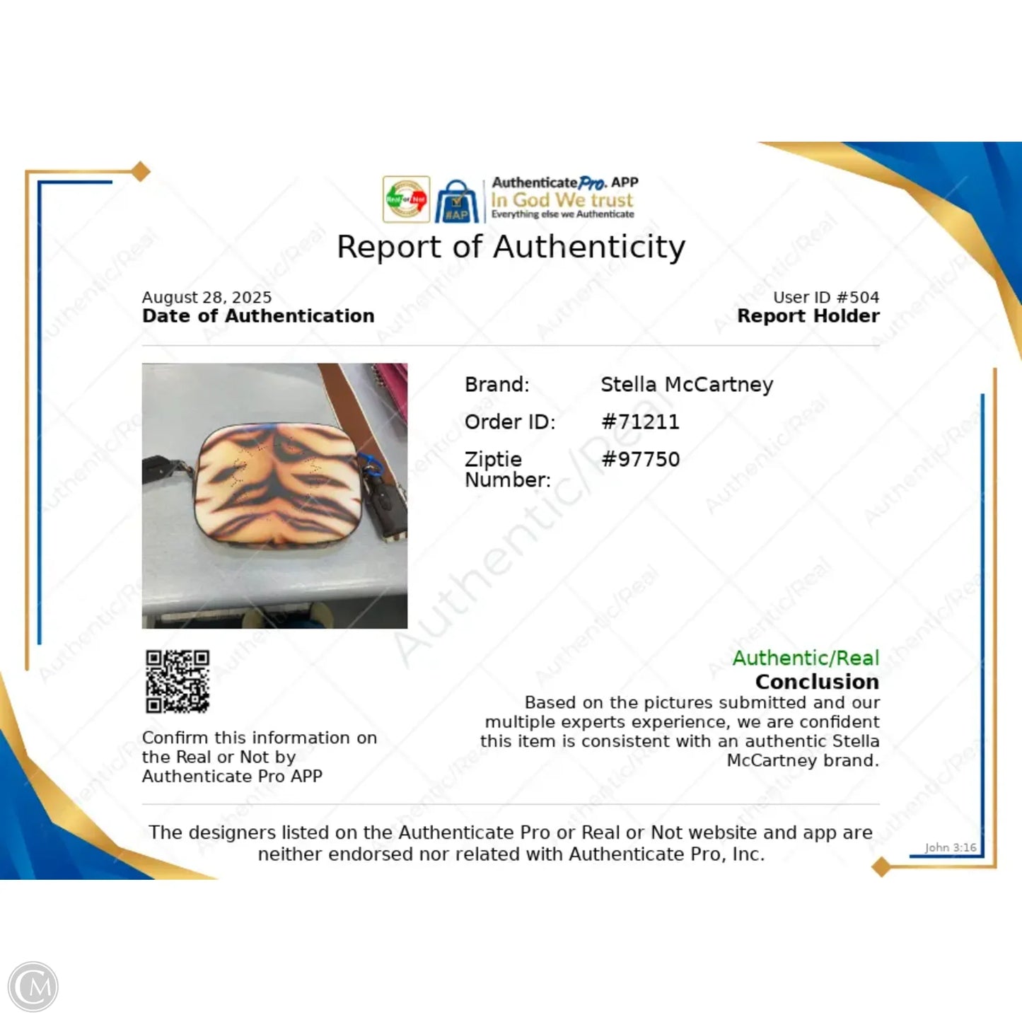 Crossbody Luxury Designer By Stella Mccartney, Size: Medium