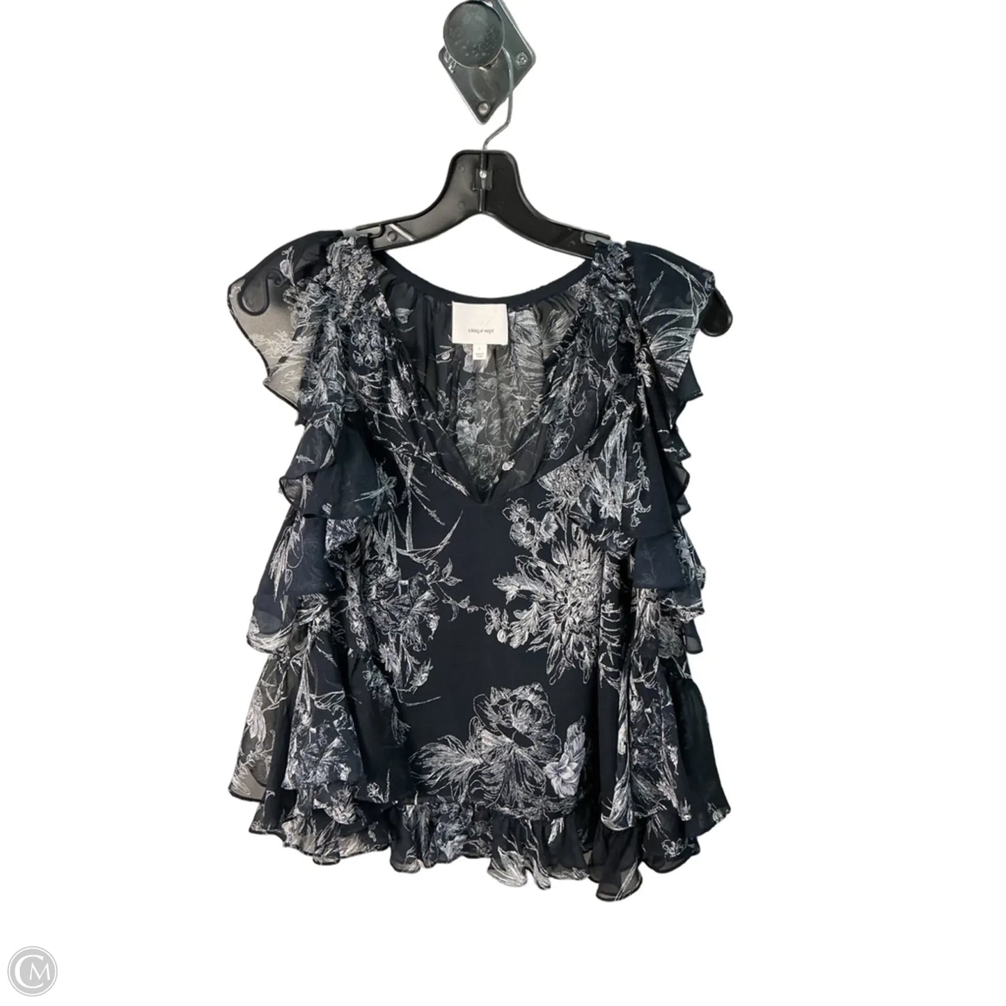 Top Sleeveless By Cinq A Sept In Blue, Size: L