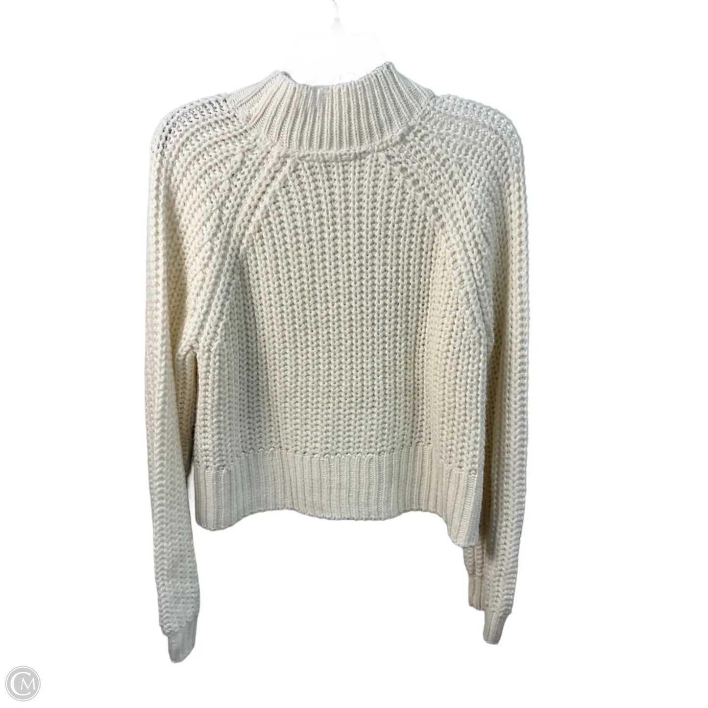 Sweater By Nordstrom In Cream, Size: L