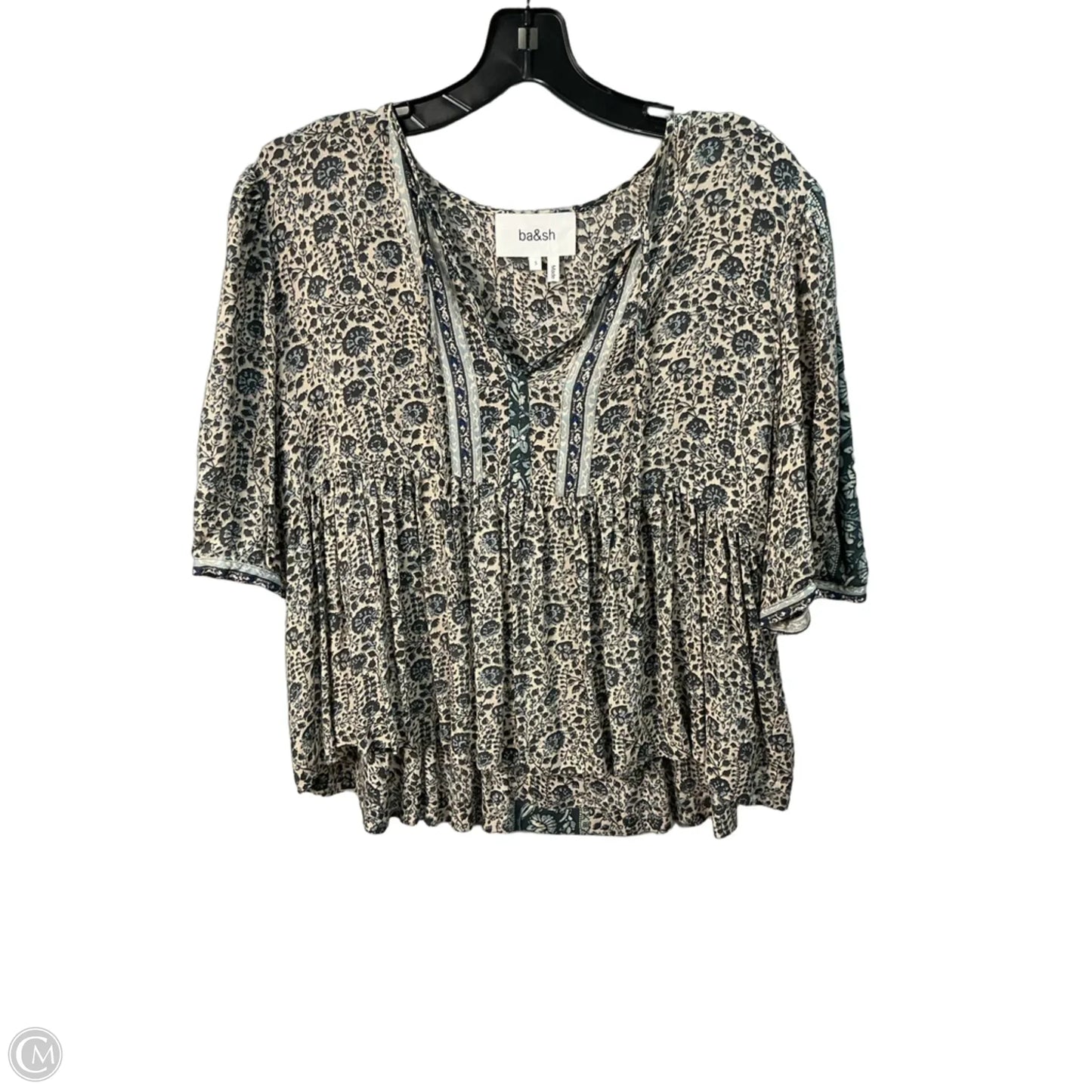 Top Long Sleeve By Bloomingdales In Brown, Size: S