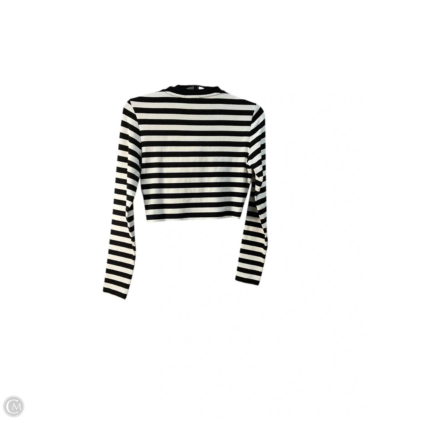 Top Long Sleeve By Zara In Black, Size: L