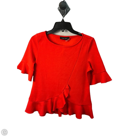 Top Short Sleeve By Ivanka Trump In Orange, Size: S